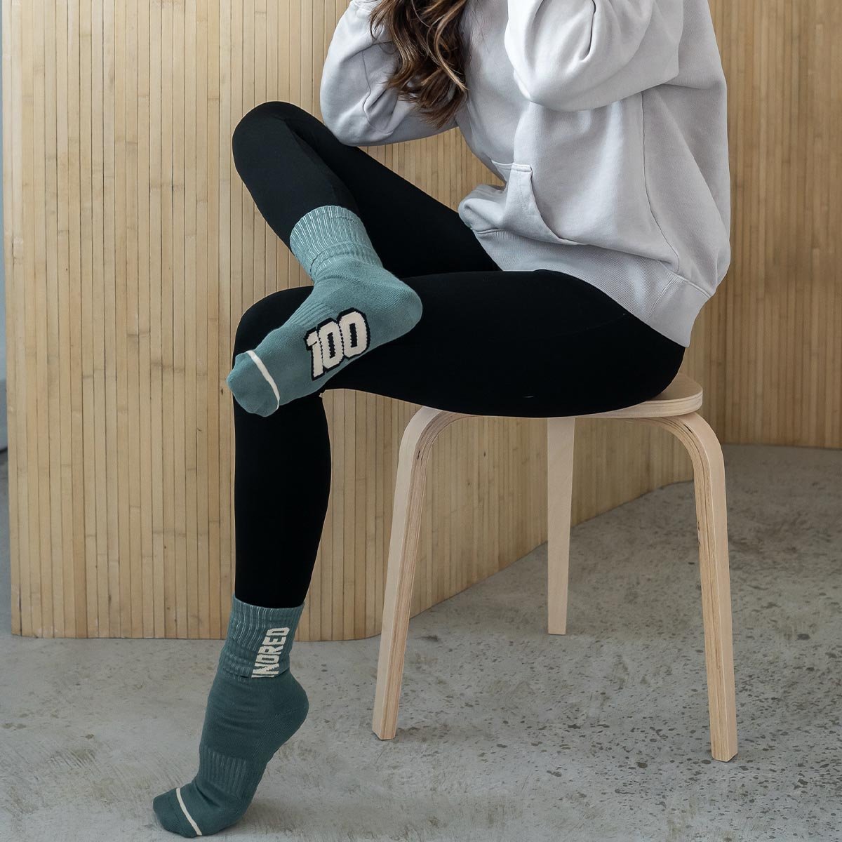 100 Moss Crew Sock - Kecks