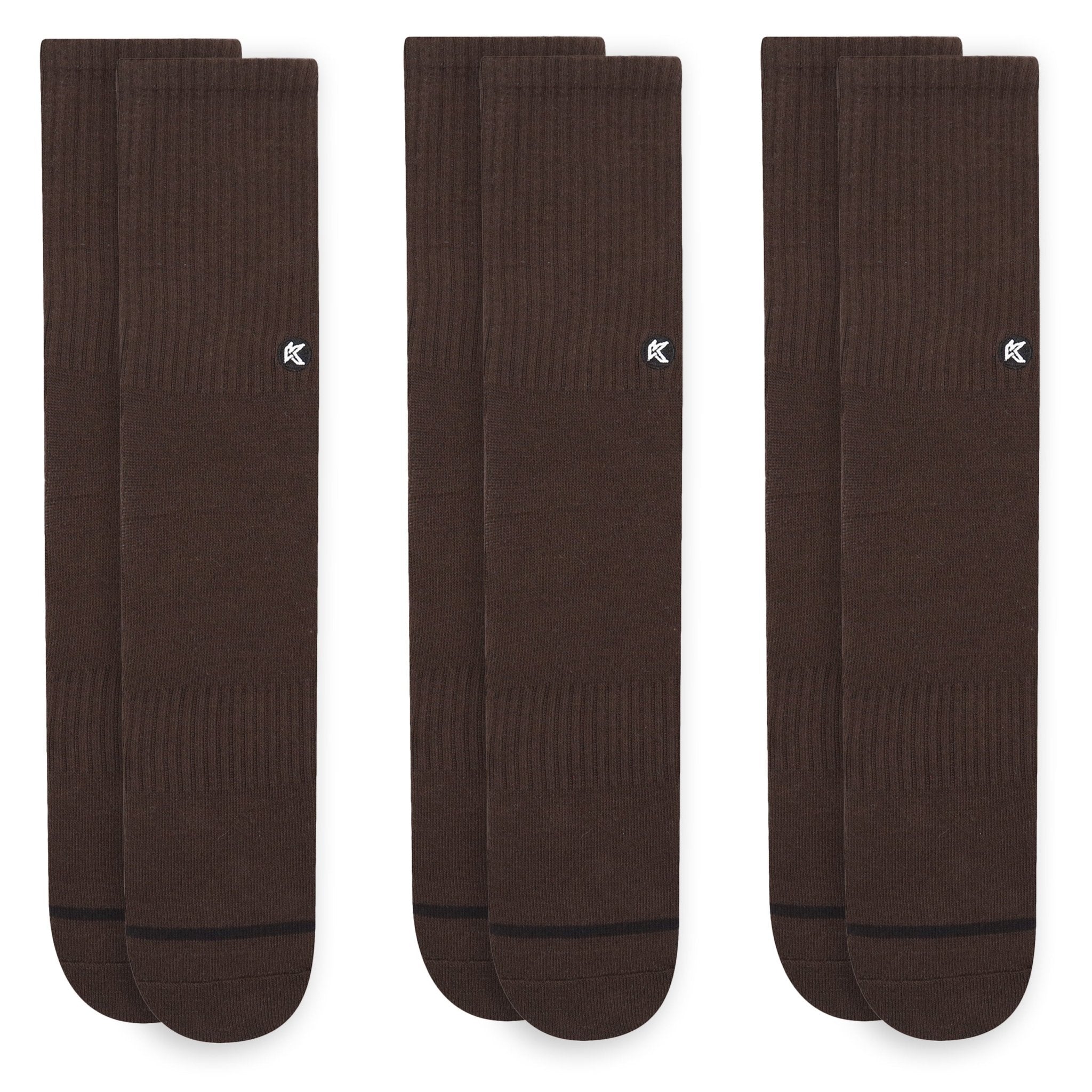 3 Pack Mocha Crew Sock - Kecks