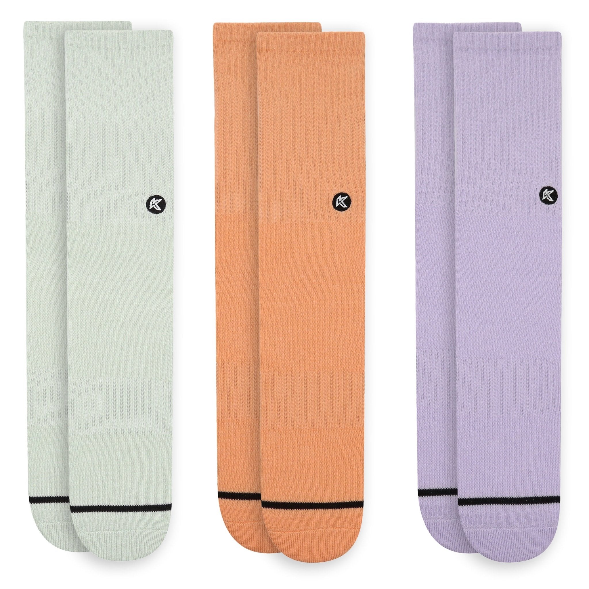3 Pack Pastel Crew Sock - Kecks