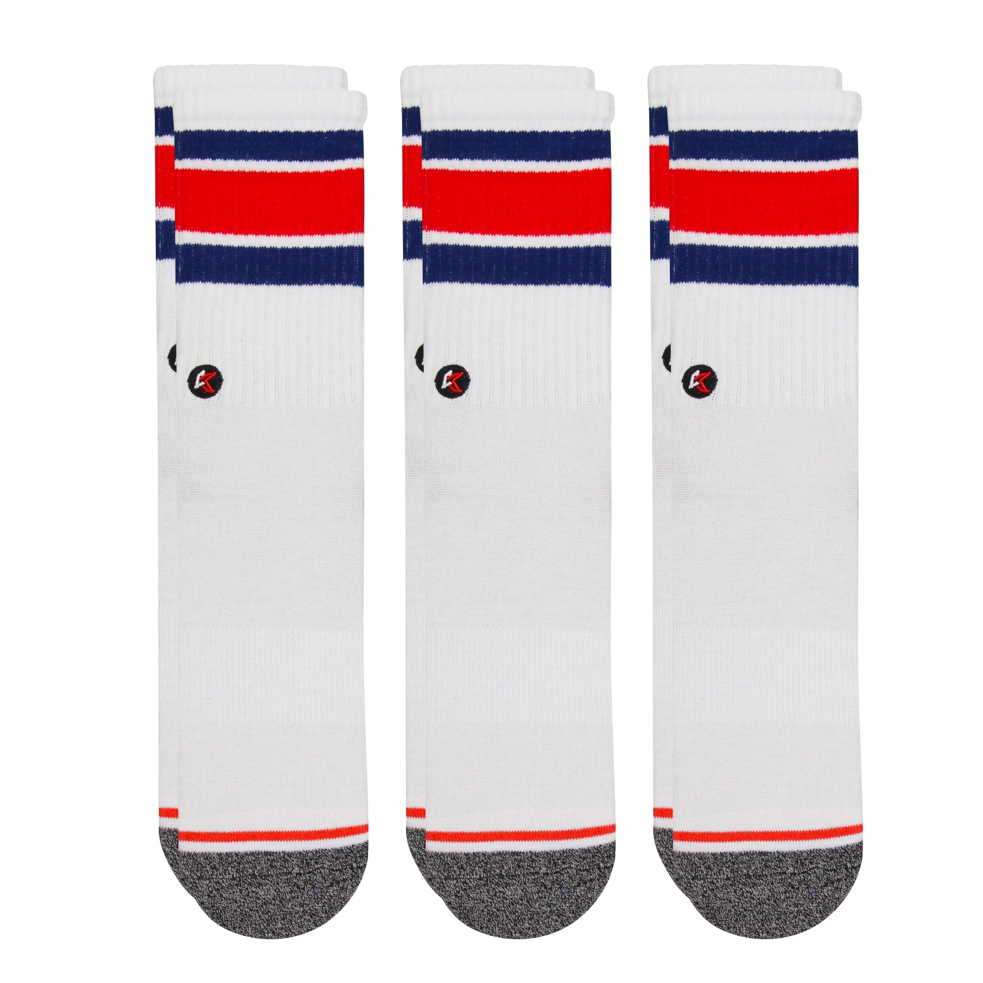 3 Pack RWB Crew Sock - Kecks
