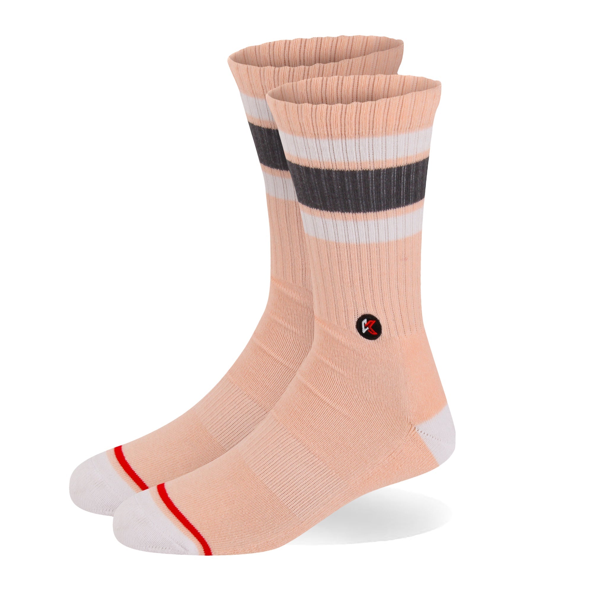 3 Pack Salmon Crew Sock - Kecks