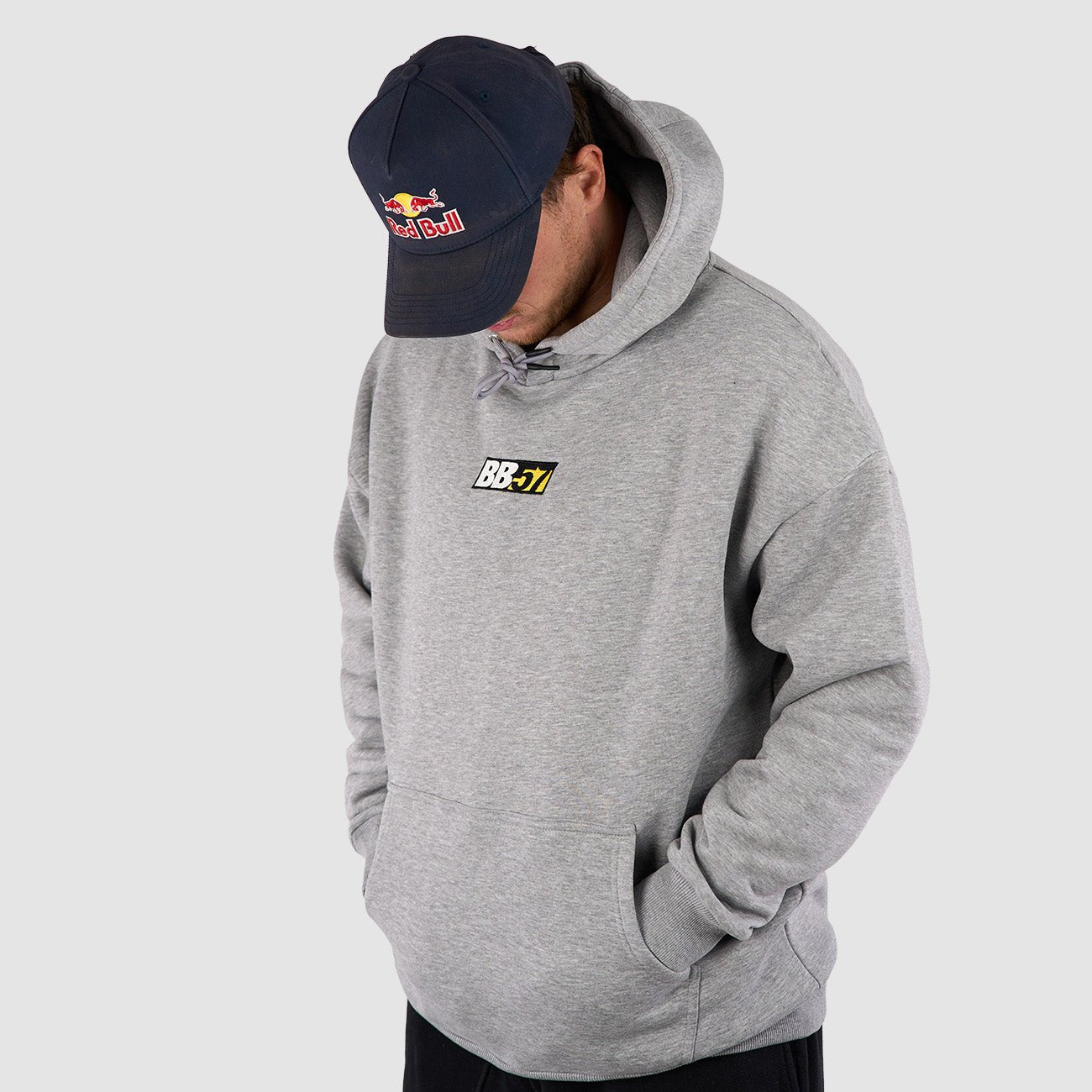 57 Box Logo Hoodie - Grey - Kecks