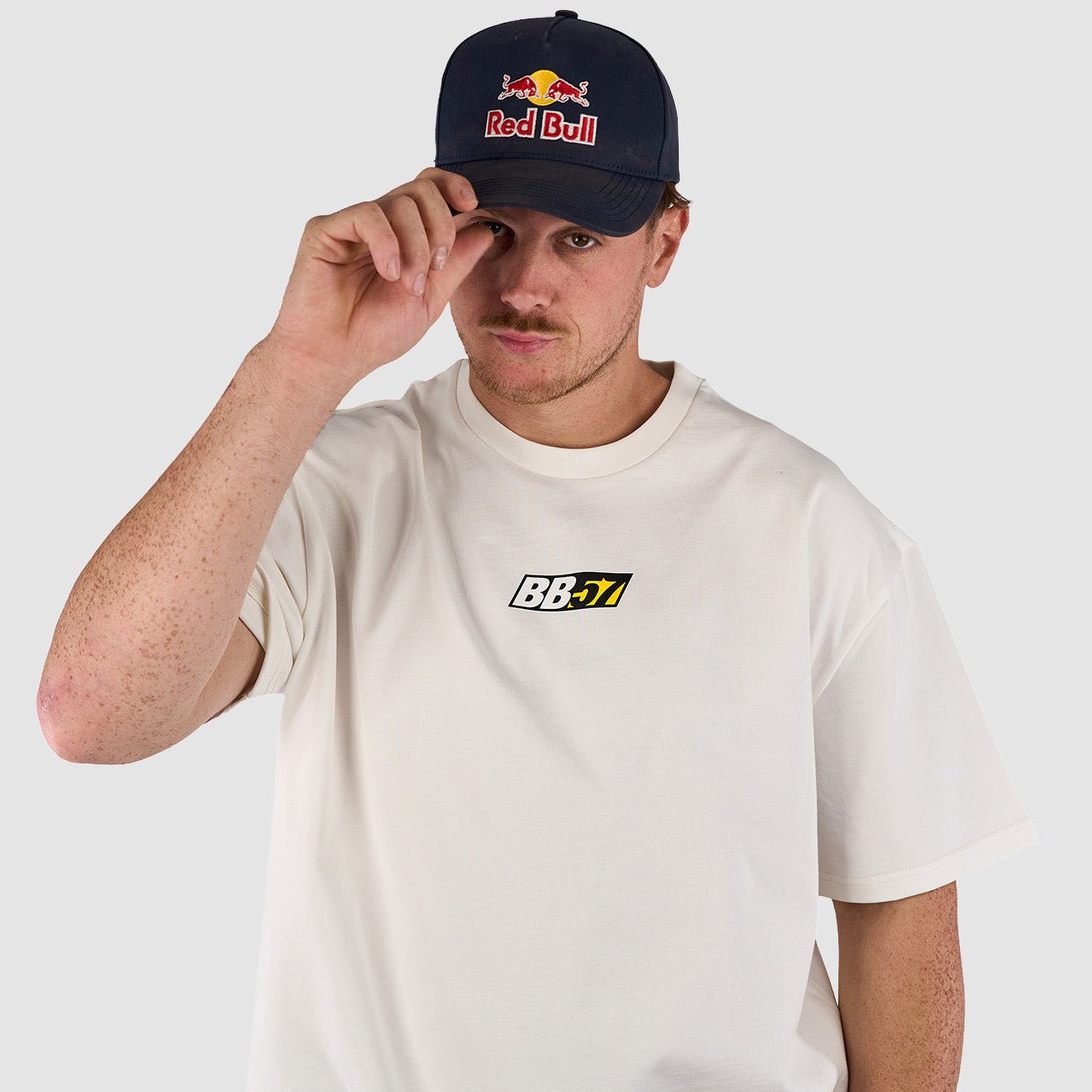 57 Box Logo T-Shirt - White - Kecks