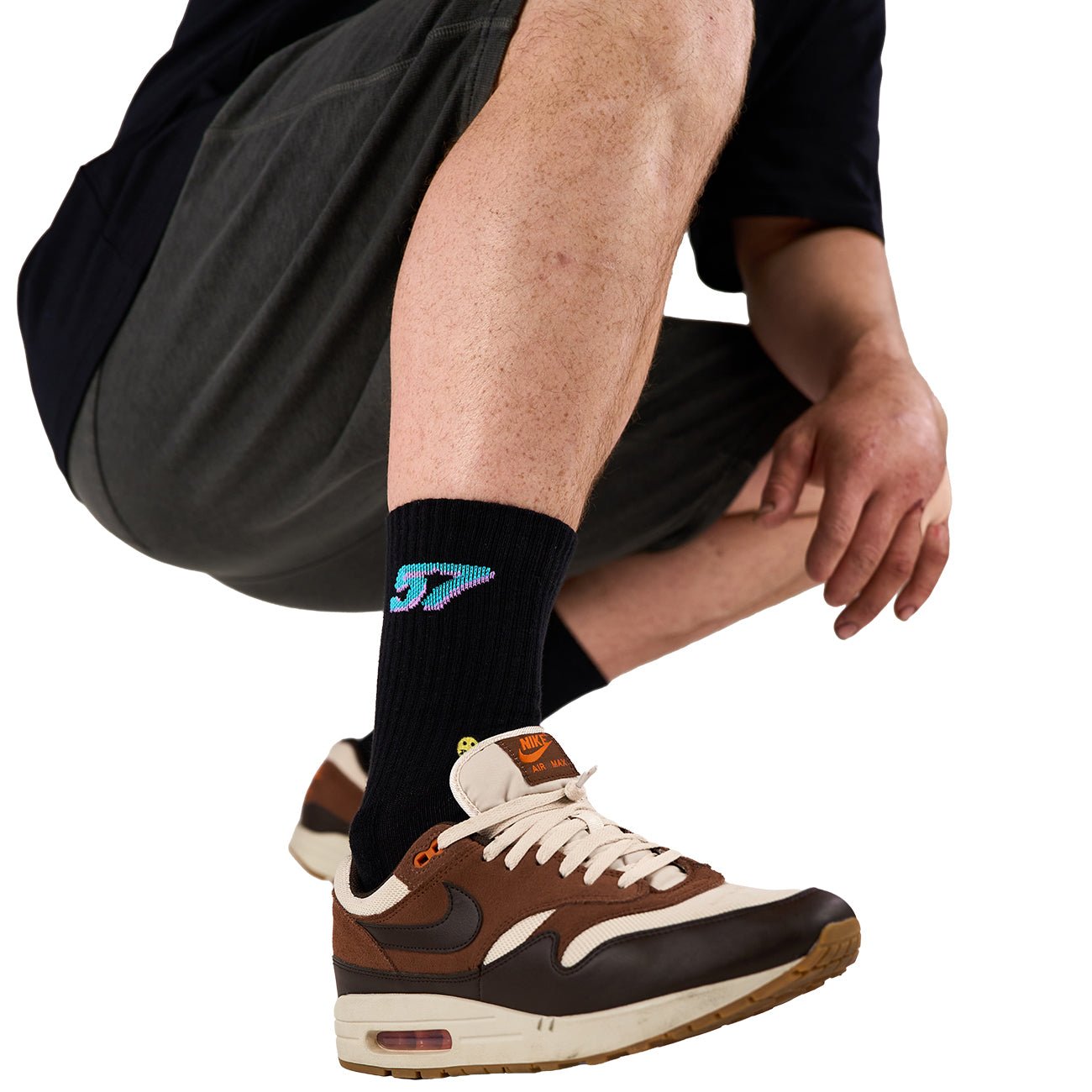 57 Hex Crew Sock Black - Kecks