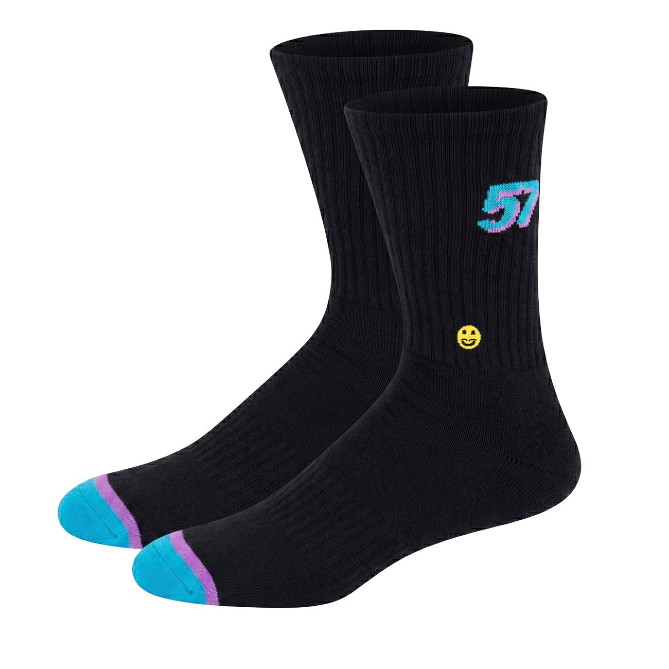 57 Hex Crew Sock Black - Kecks