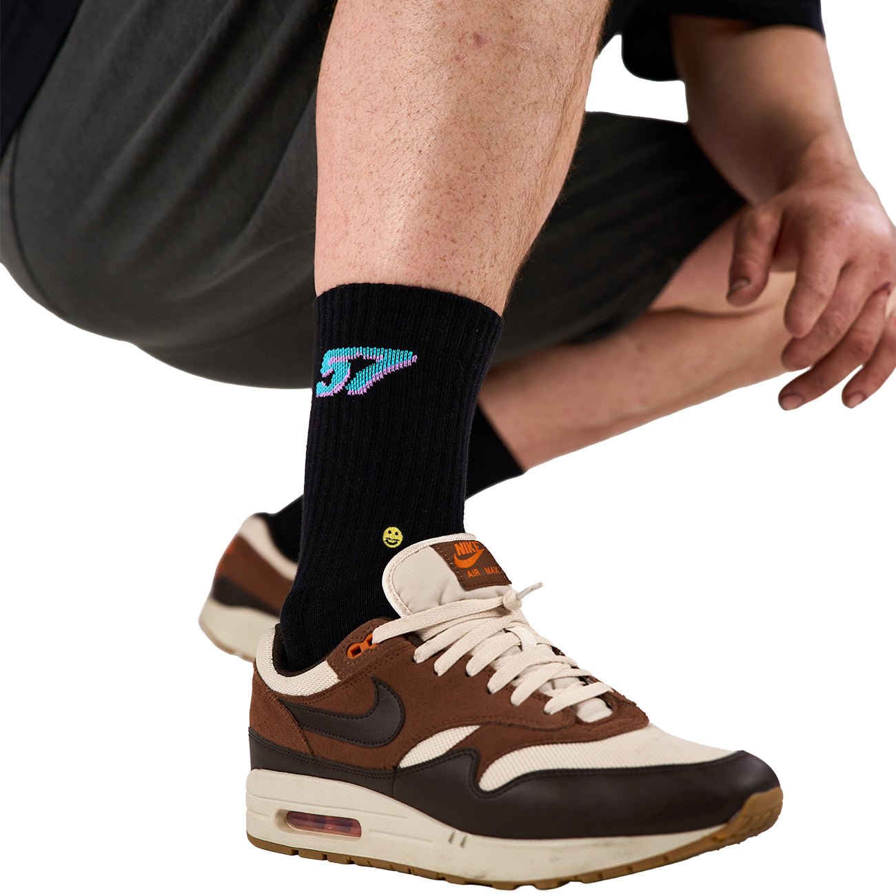 57 Hex Crew Sock Black - Kecks