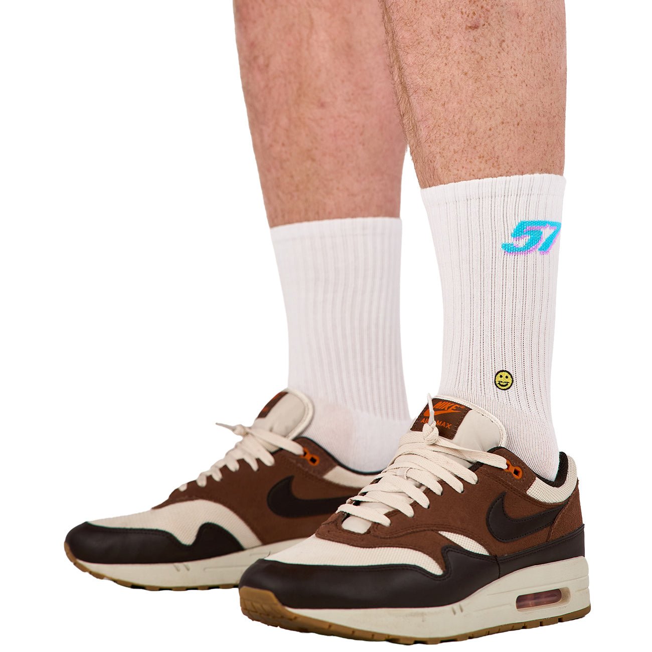 57 Hex Crew Sock White - Kecks