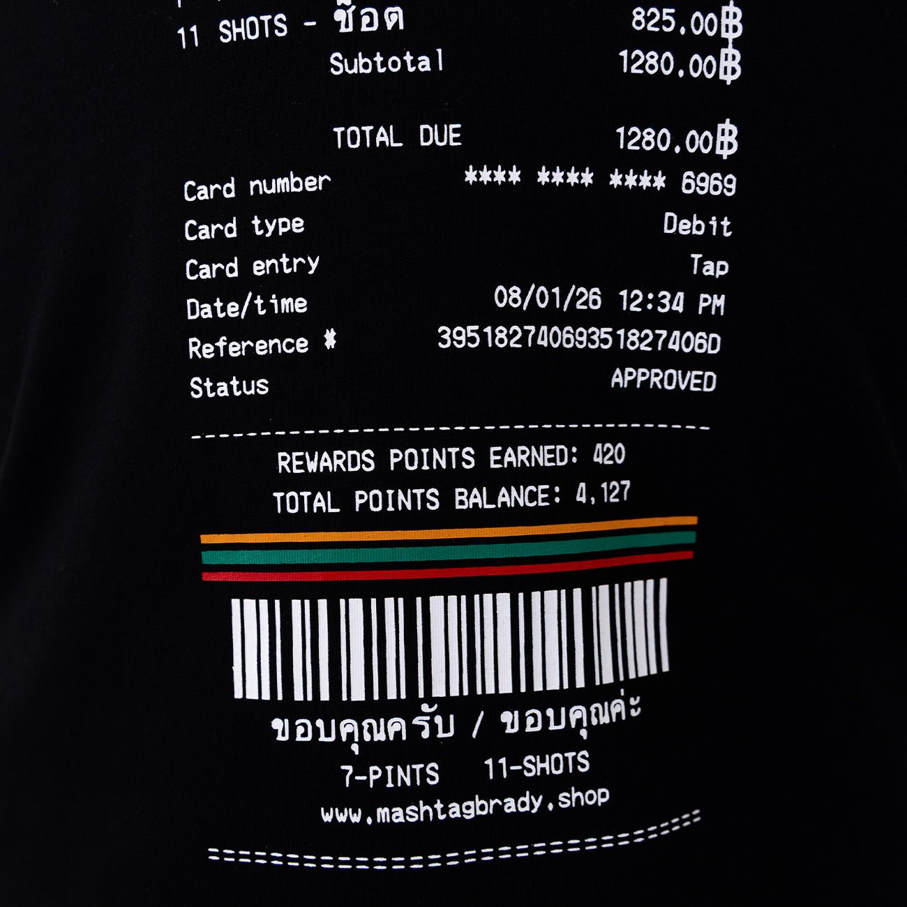 7 Pints T Shirt Black - Kecks