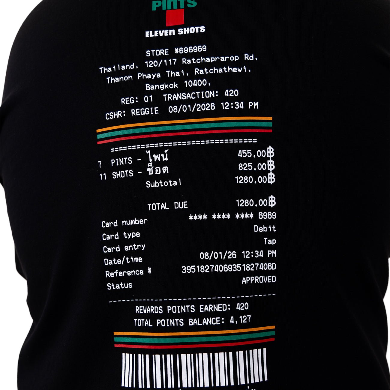 7 Pints T Shirt Black - Kecks