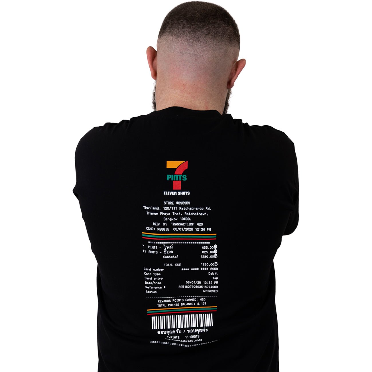7 Pints T Shirt Black - Kecks