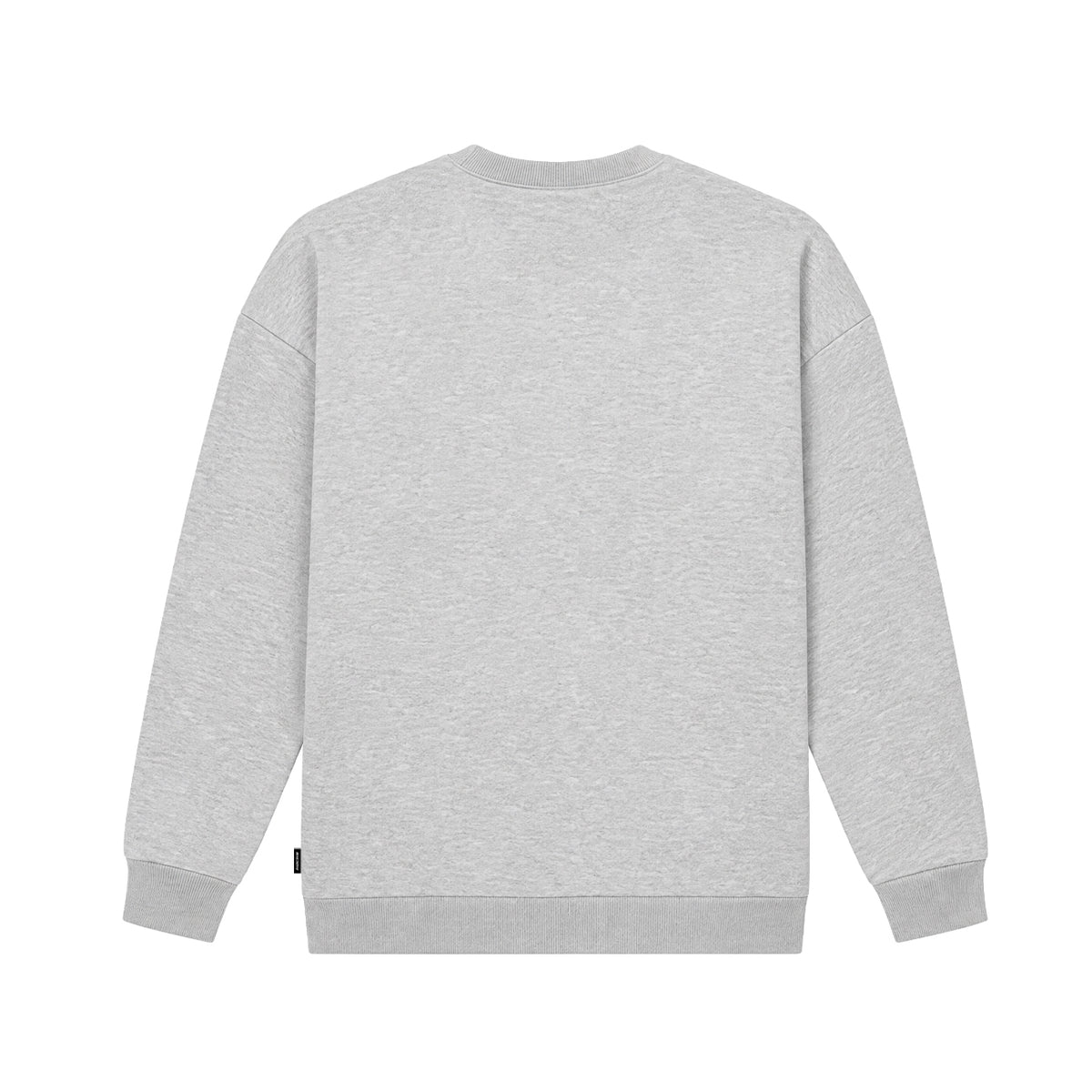 Kecks grey crew neck sweatshirt, back view