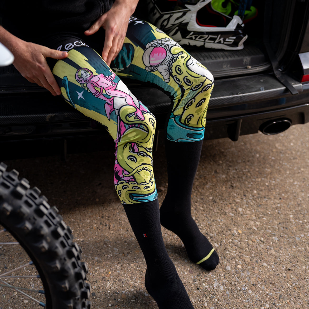 Invaders Moto Sock