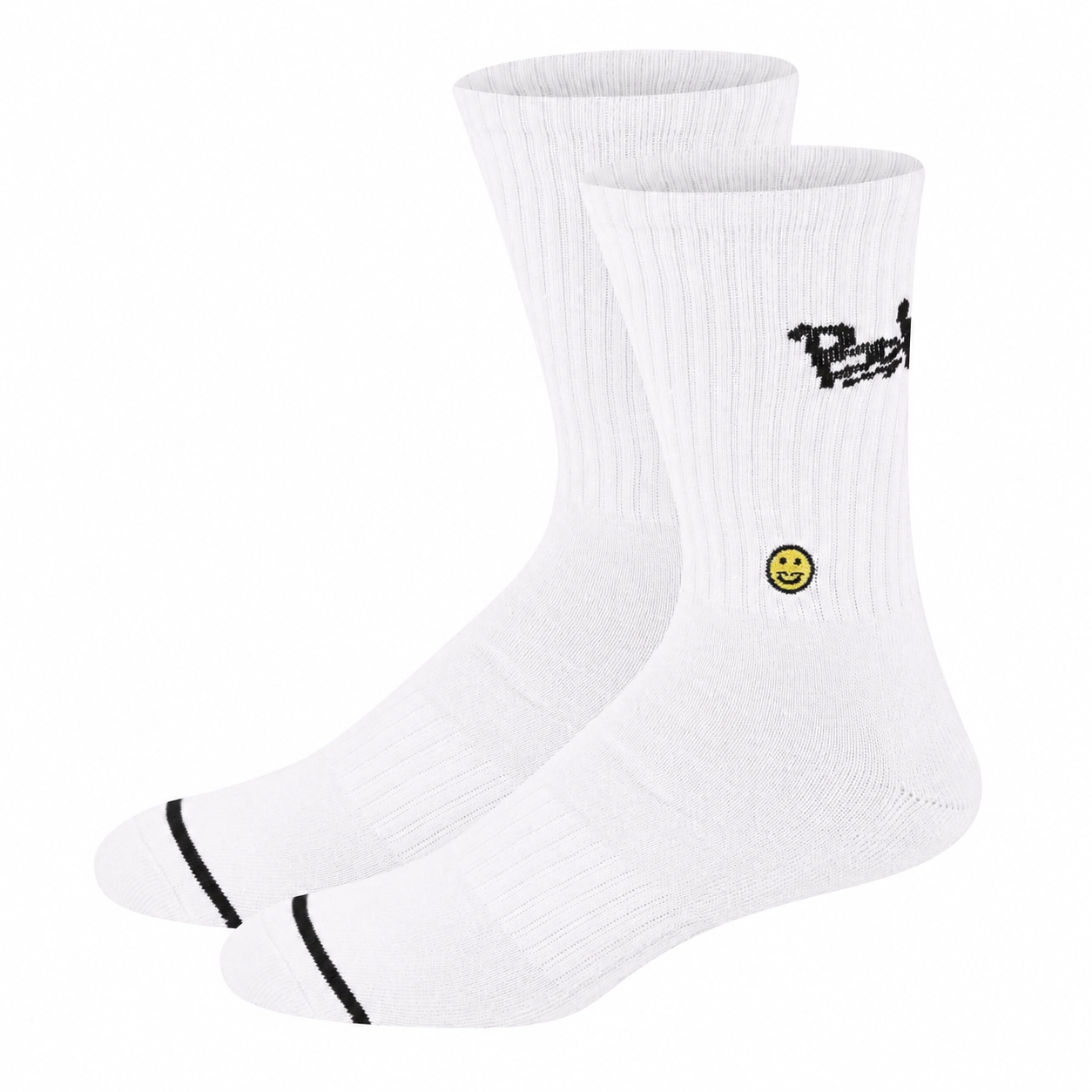 White Stuss Crew Sock