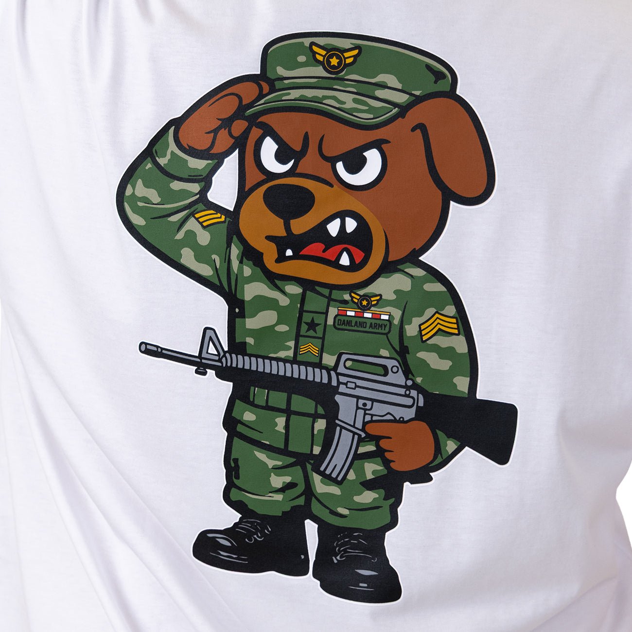 Army T Shirt White - Kecks