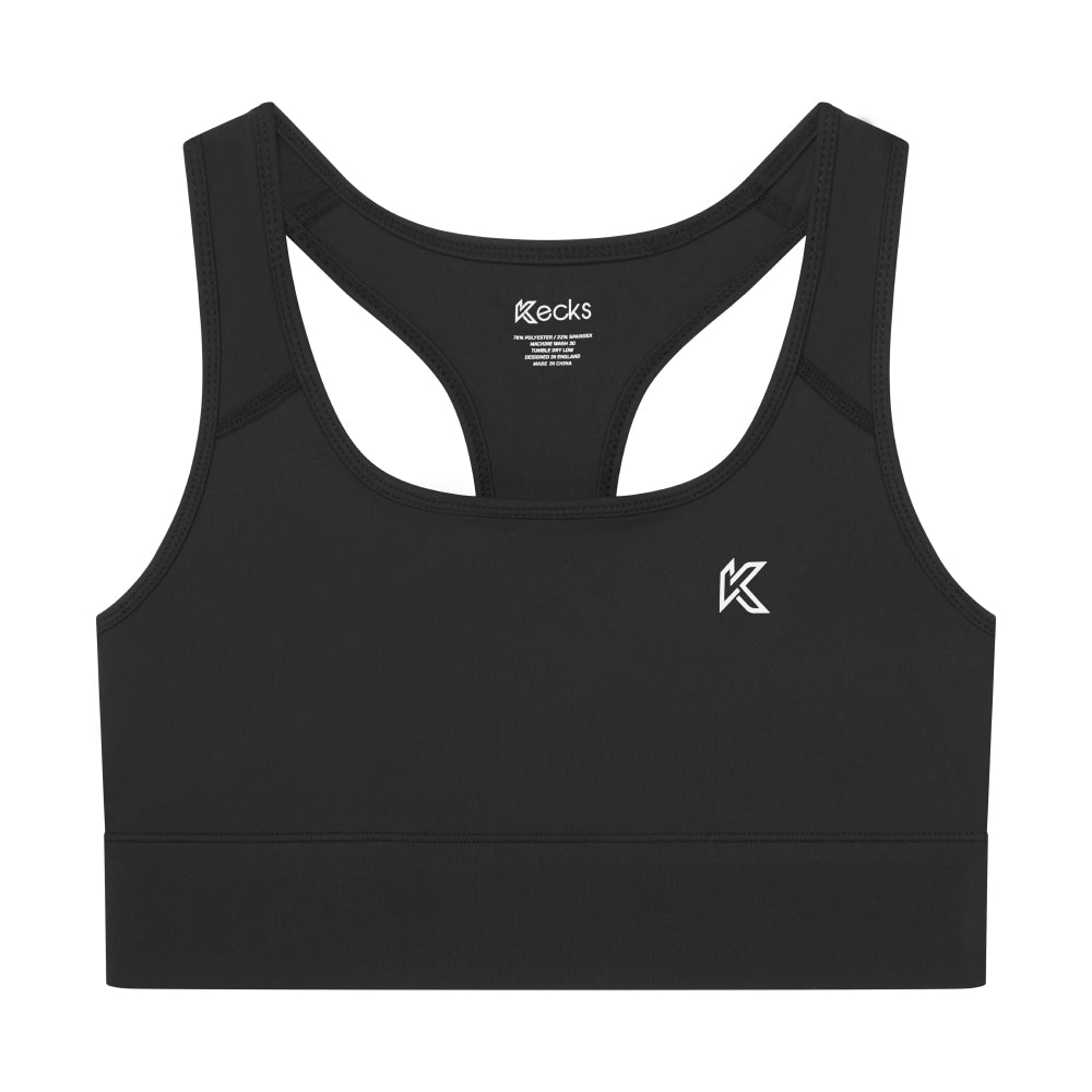 Black Active Sports Bra - Kecks