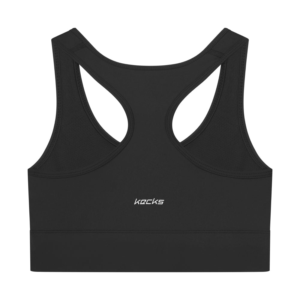 Black Active Sports Bra - Kecks