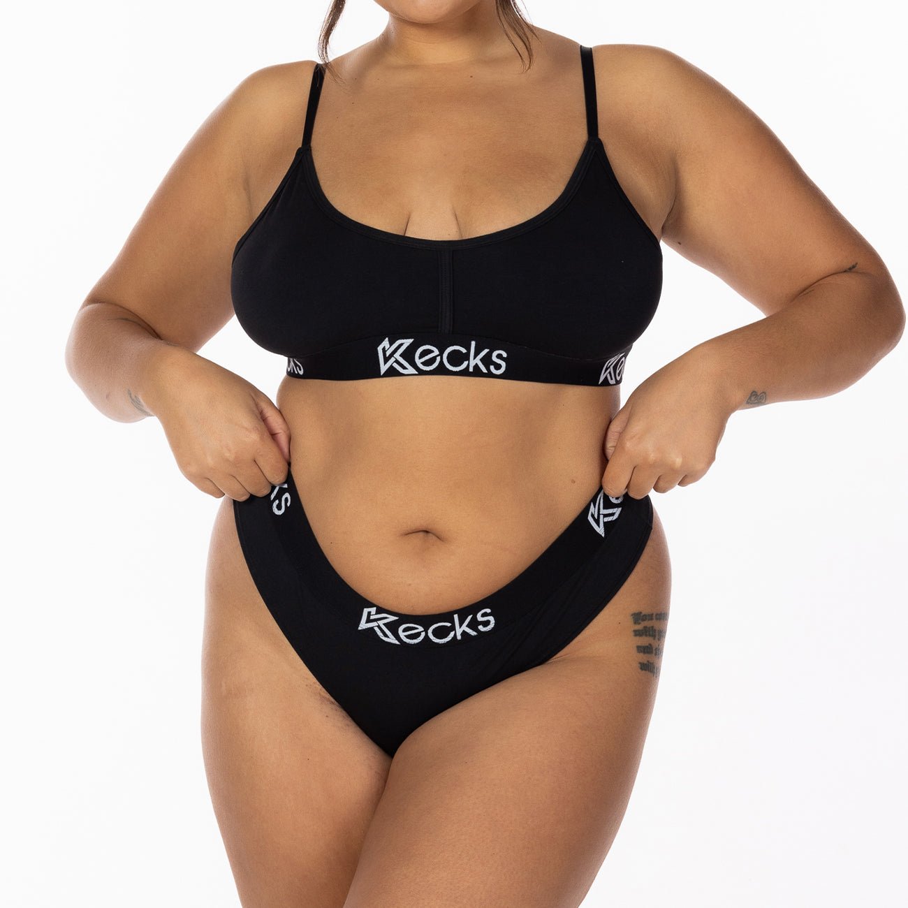 Black Modal Lounge Bralette - Kecks