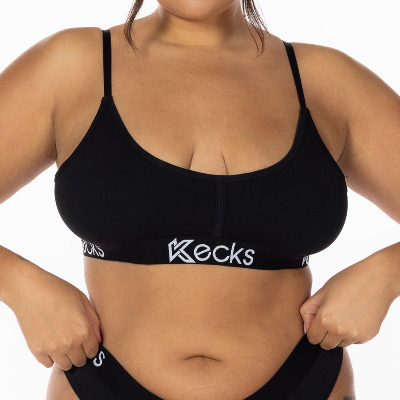 Black Modal Lounge Bralette - Kecks