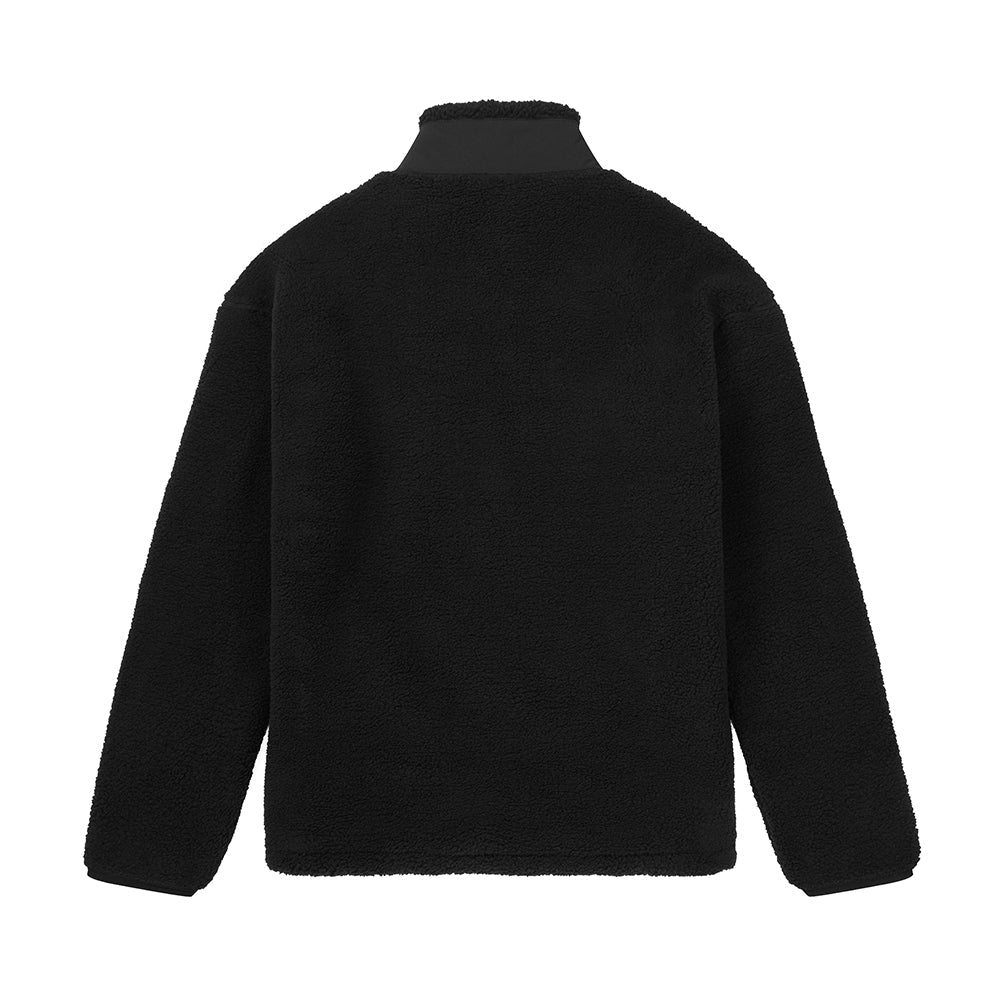 Black Sherpa 1/4 Zip Fleece - Kecks