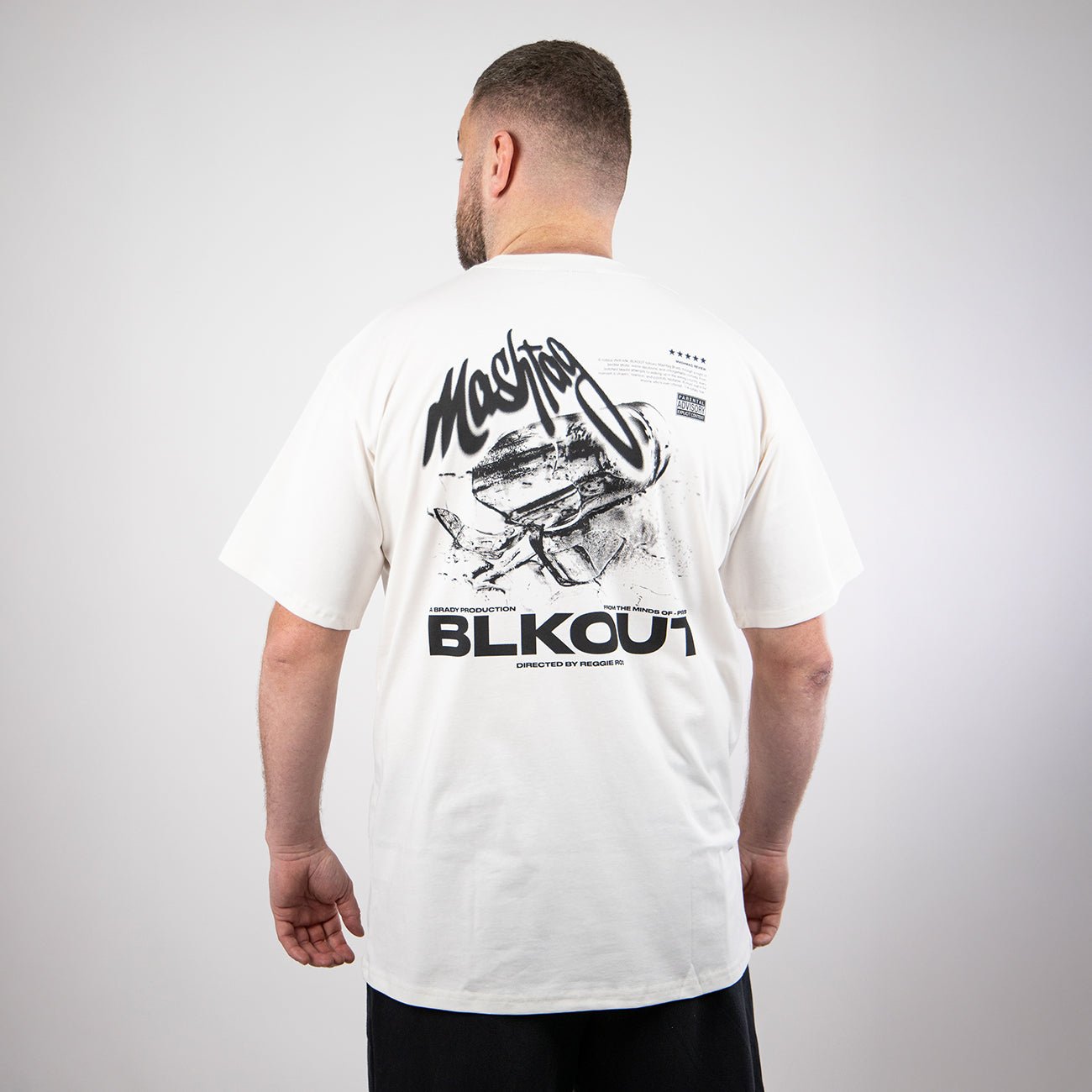 Blackout Tee White - Kecks