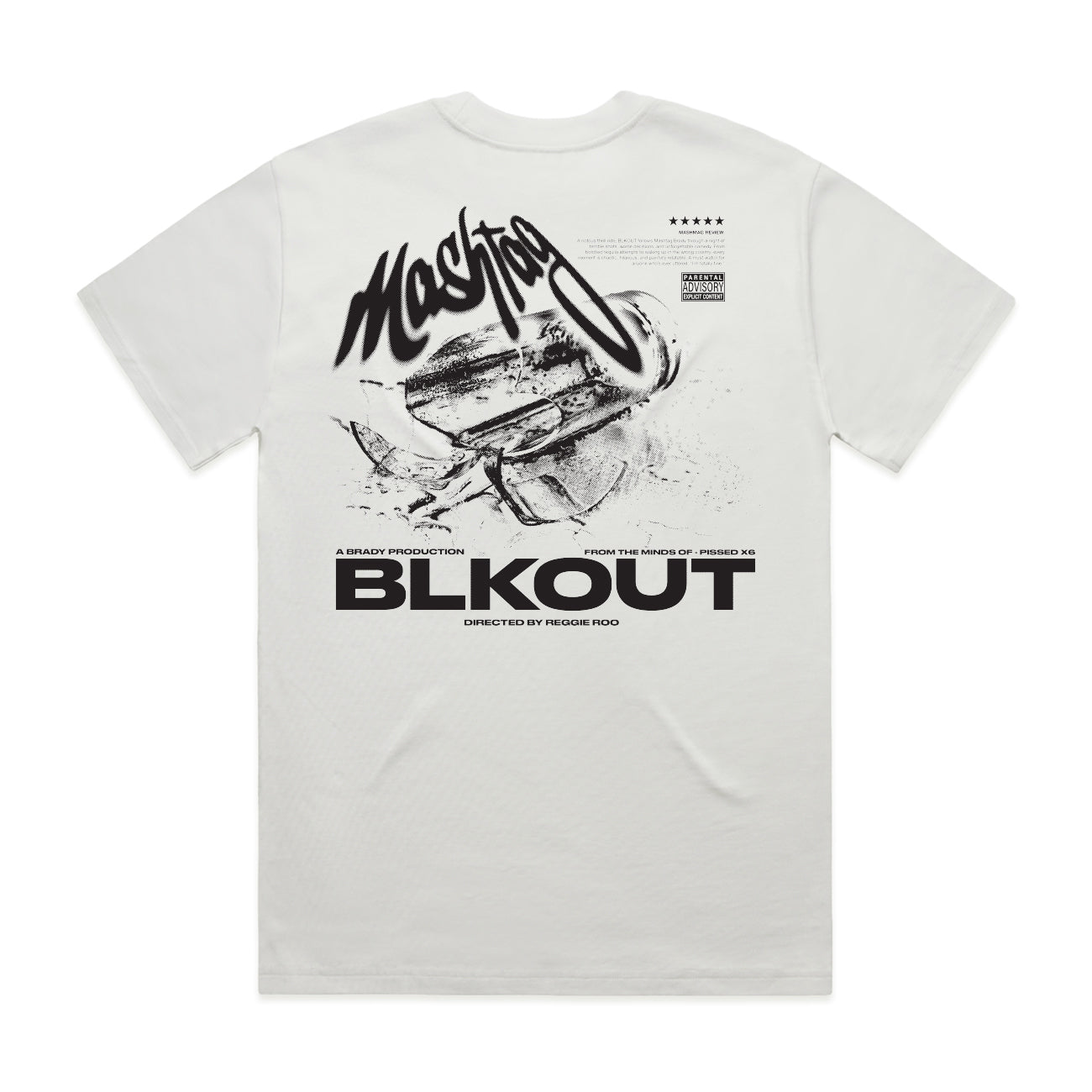 Blackout Tee White - Kecks