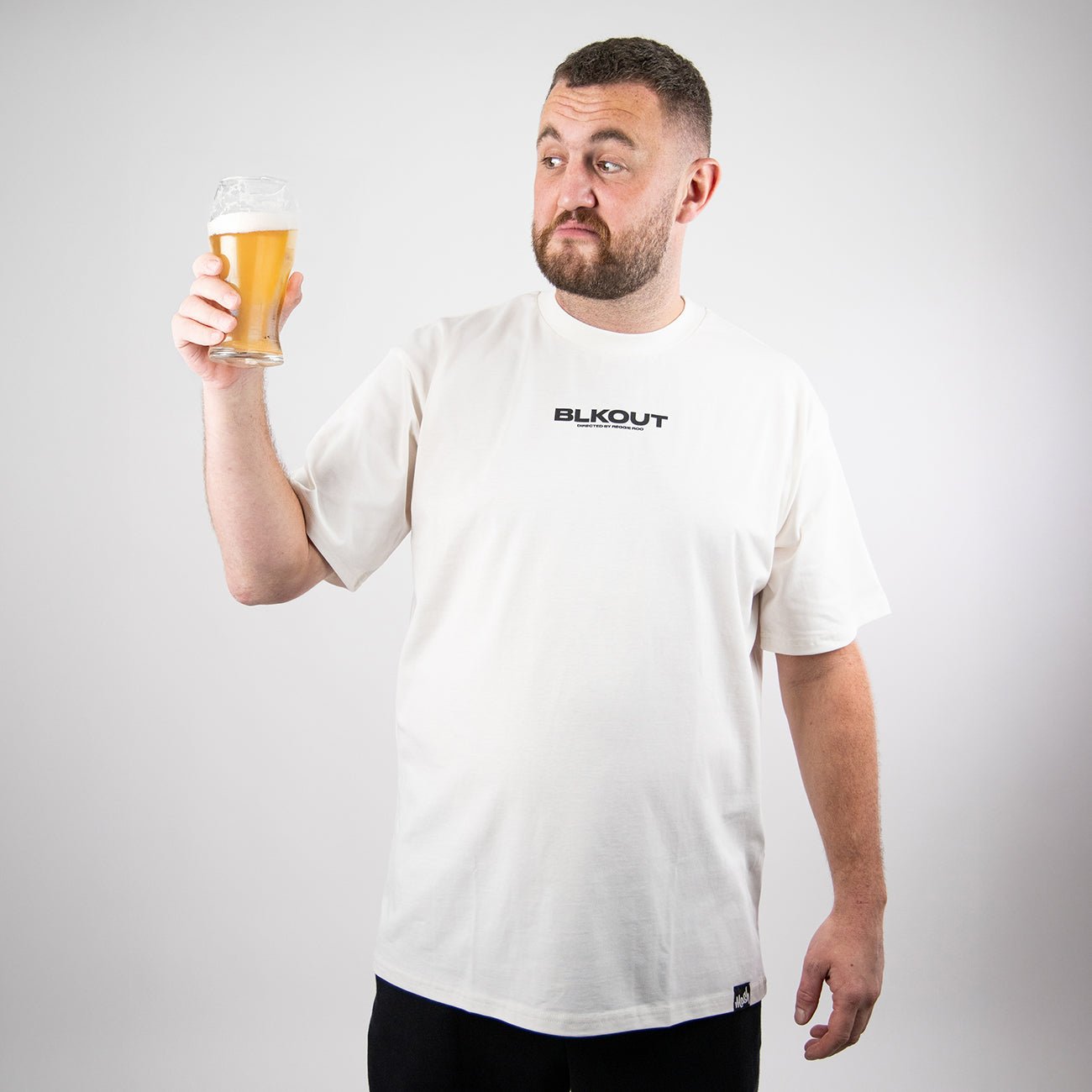 Blackout Tee White - Kecks