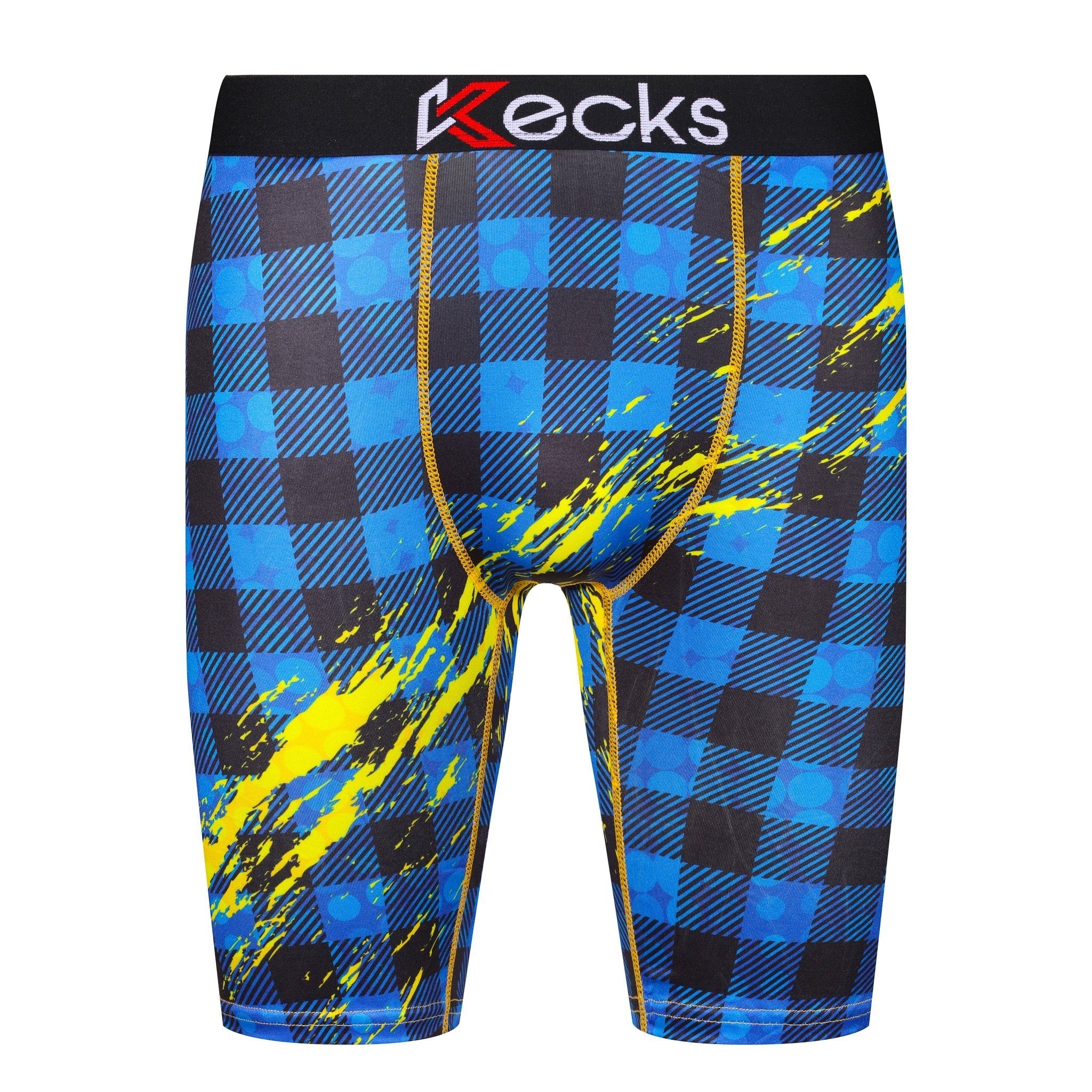 Blue Flannel Mens Boxer Shorts - Kecks