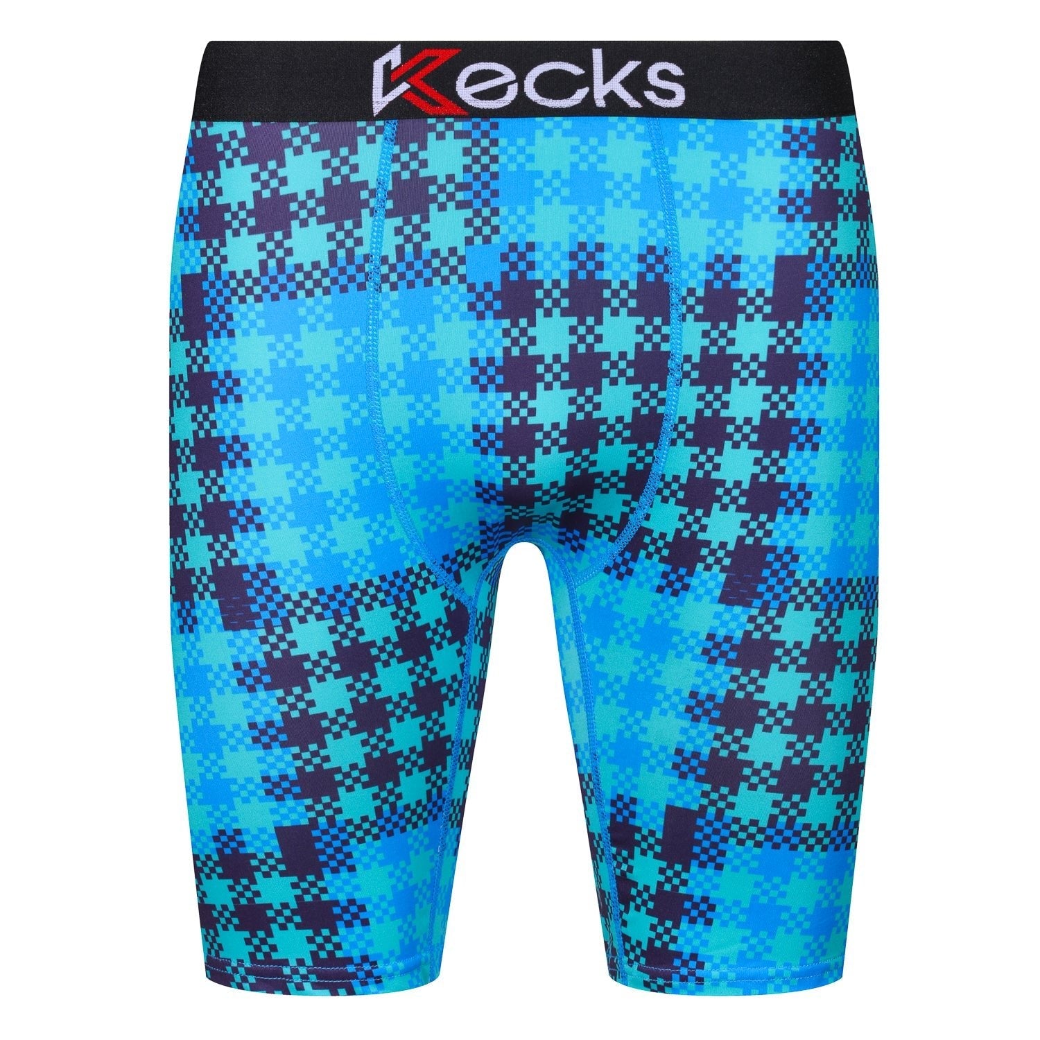 Cyan Plaid Mens Boxer Shorts - Kecks