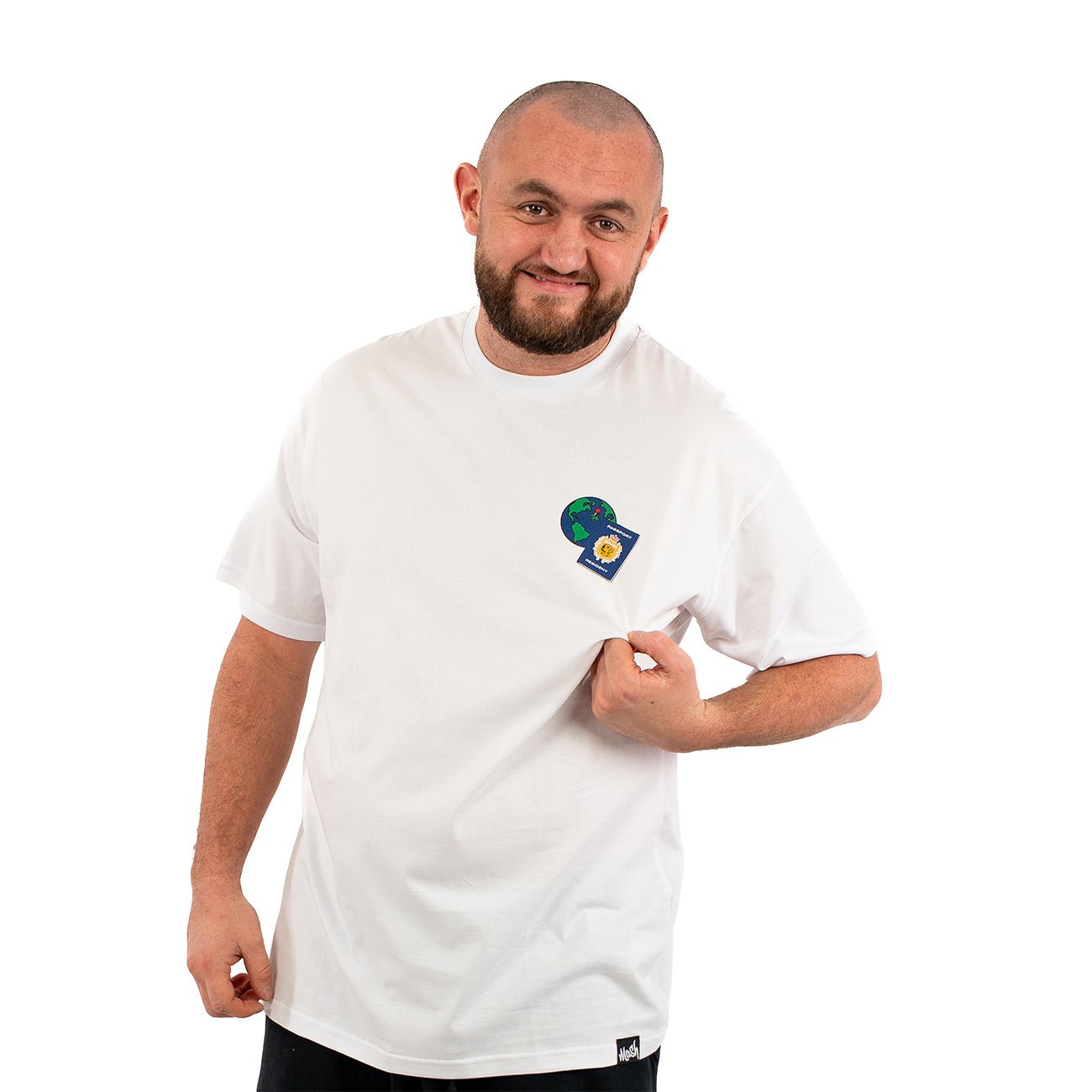 Danland Passport Tee – White - Kecks