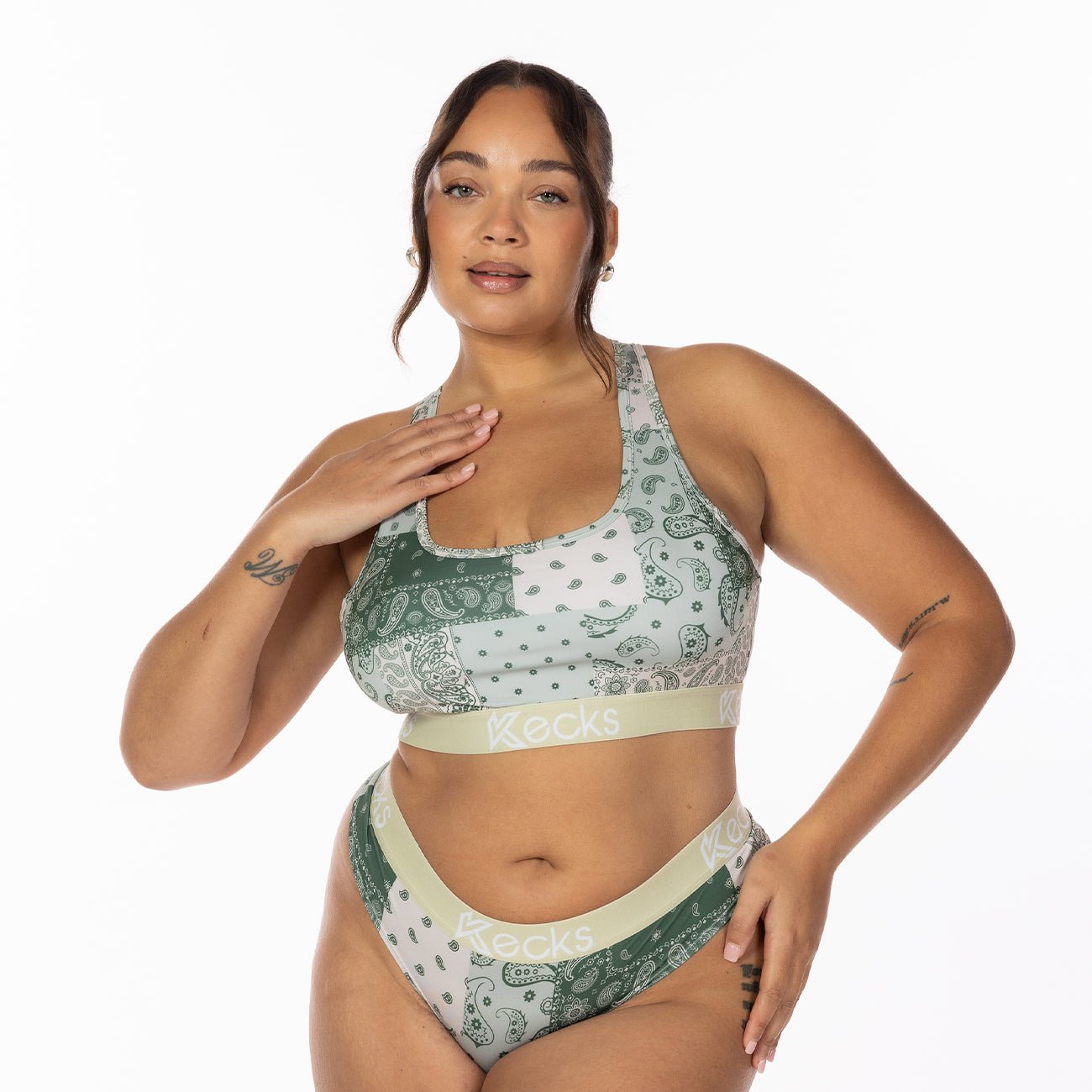 Forest Paisley Sports Bralette - Kecks
