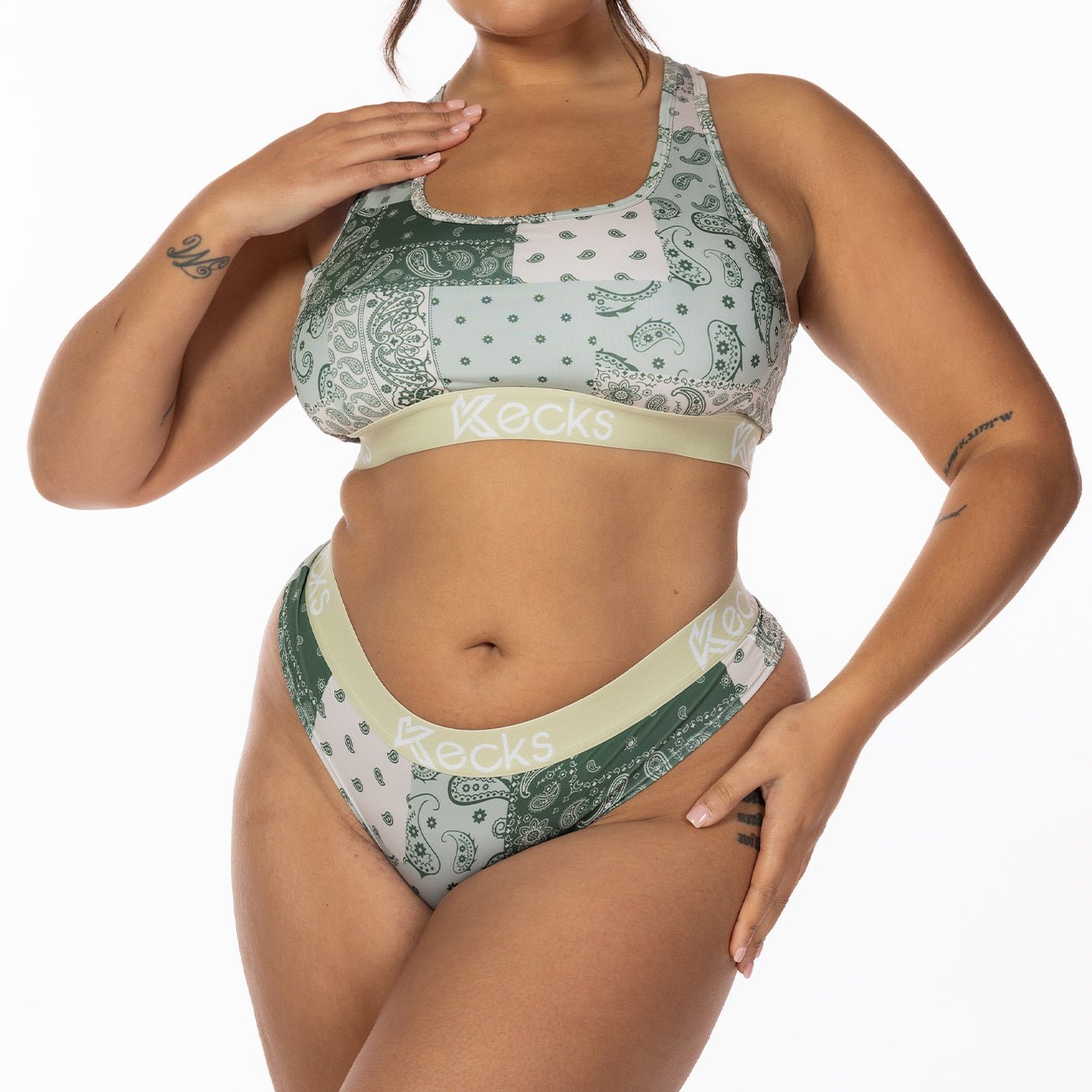 Forest Paisley Sports Bralette - Kecks