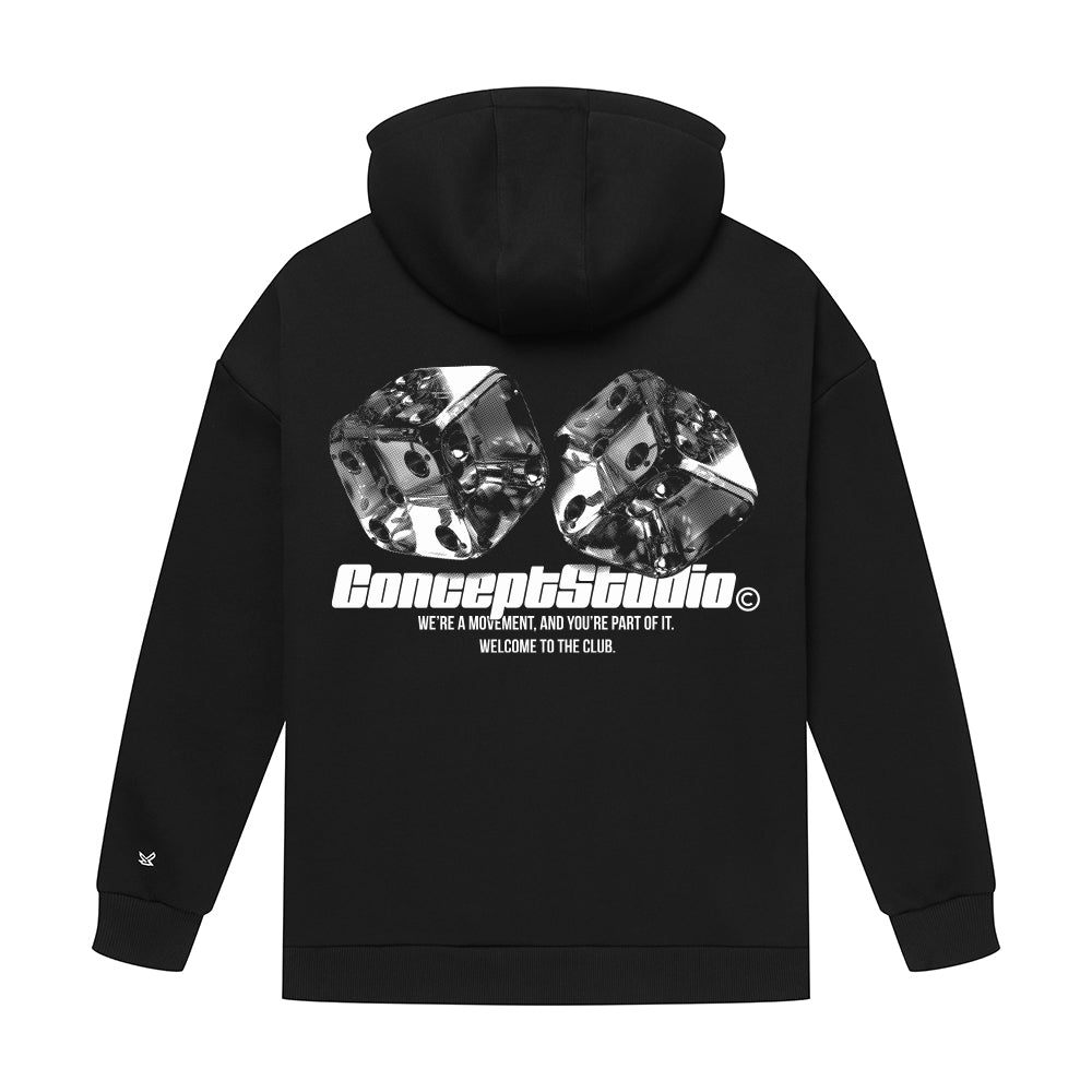 Gamble Black Hoodie | Kecks