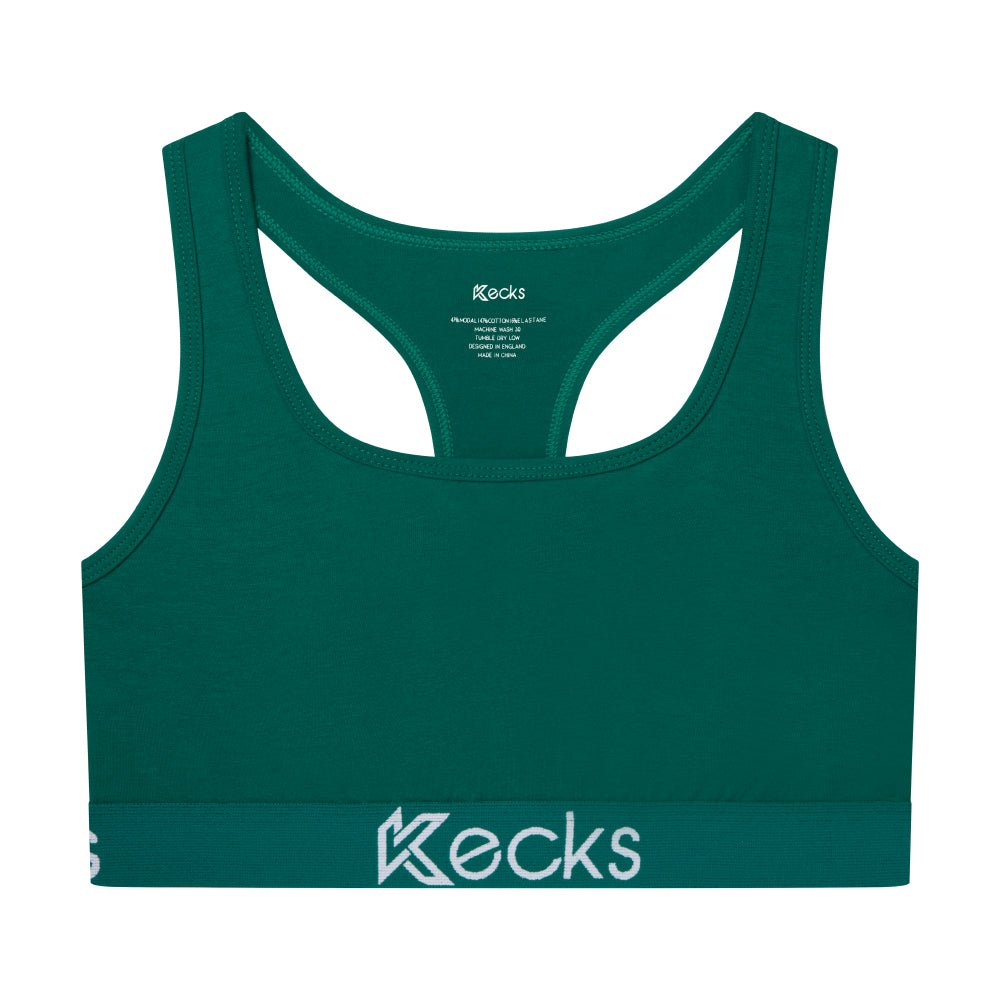 Green Modal Sports Bralette - Kecks