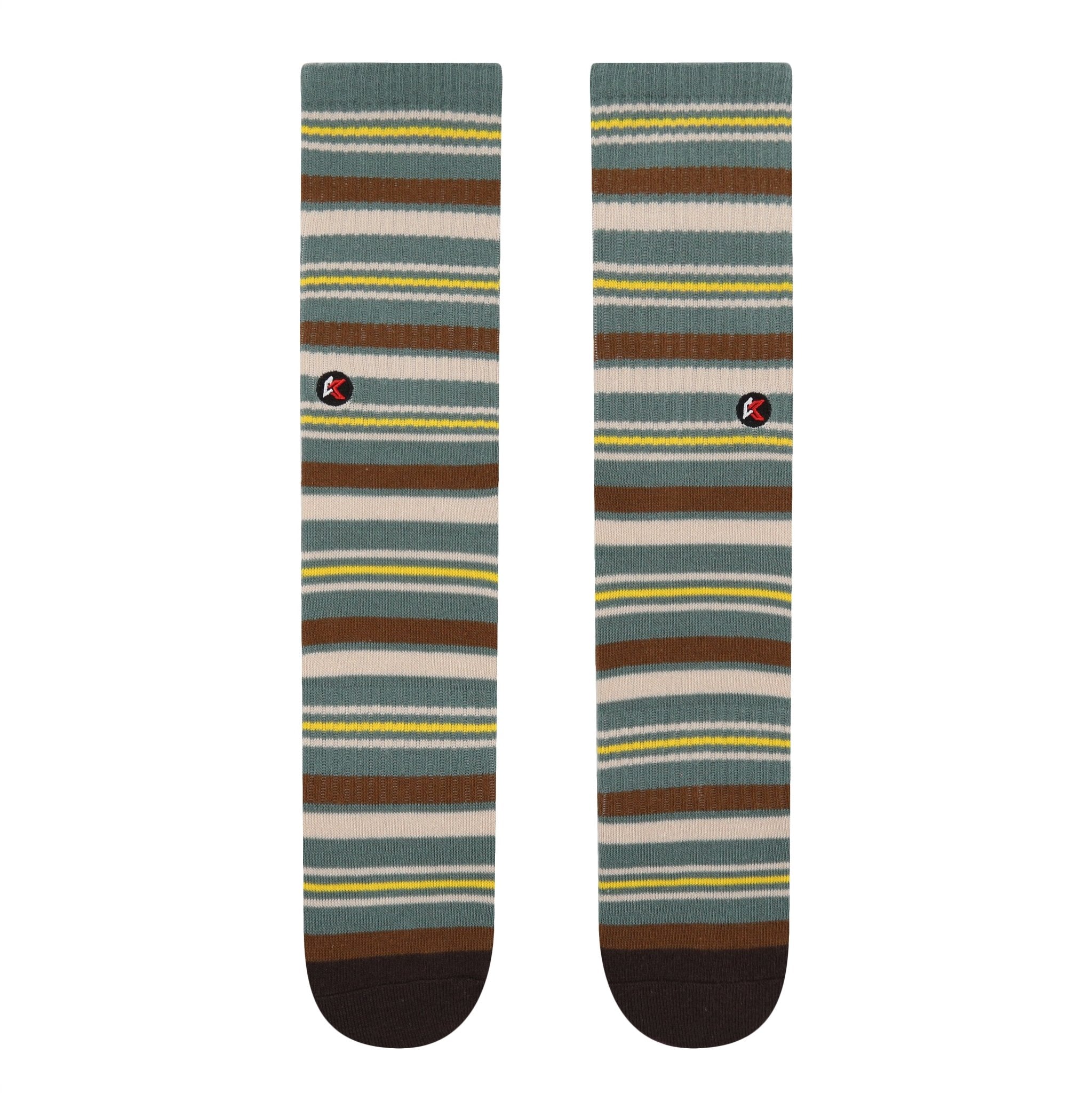 Green Stripe Crew Sock - Kecks