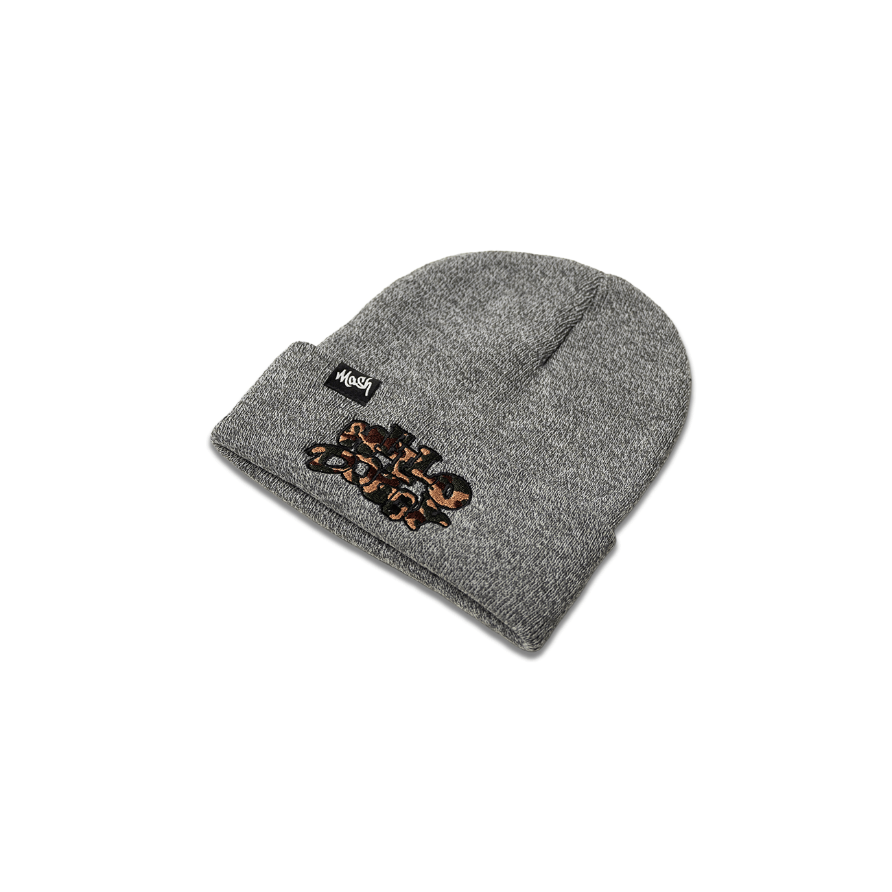 Hello Doggy Camo Grey Beanie Hat - Kecks