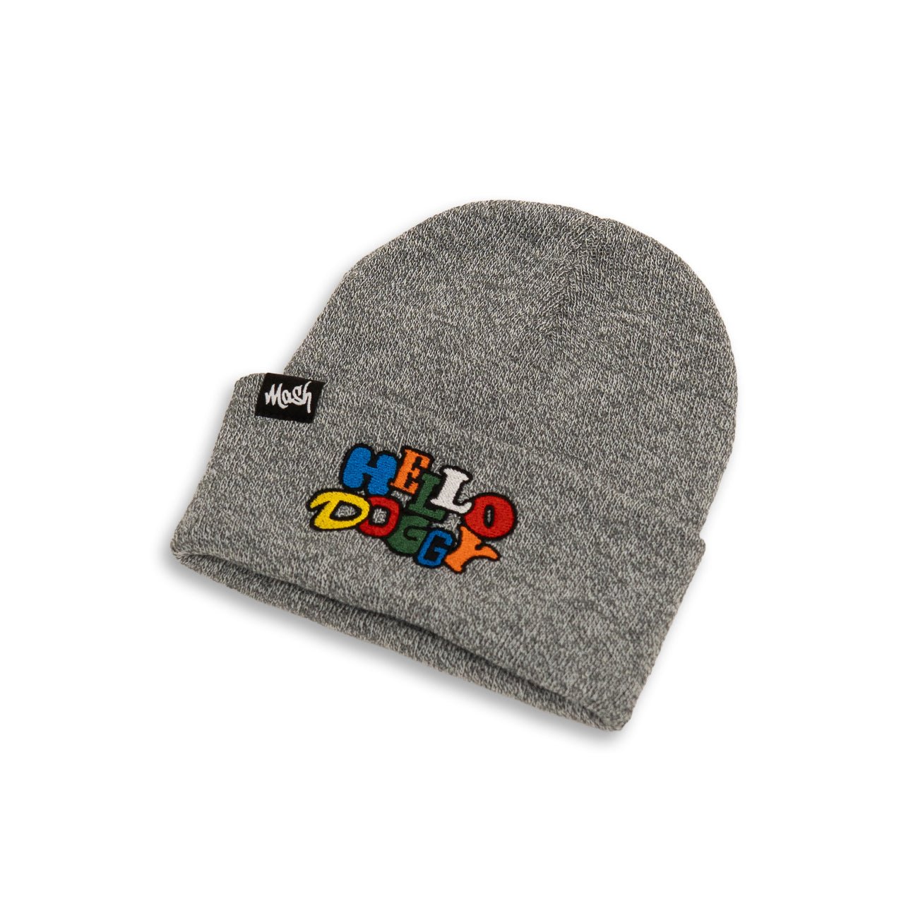 Hello Doggy Grey Beanie Hat - Kecks
