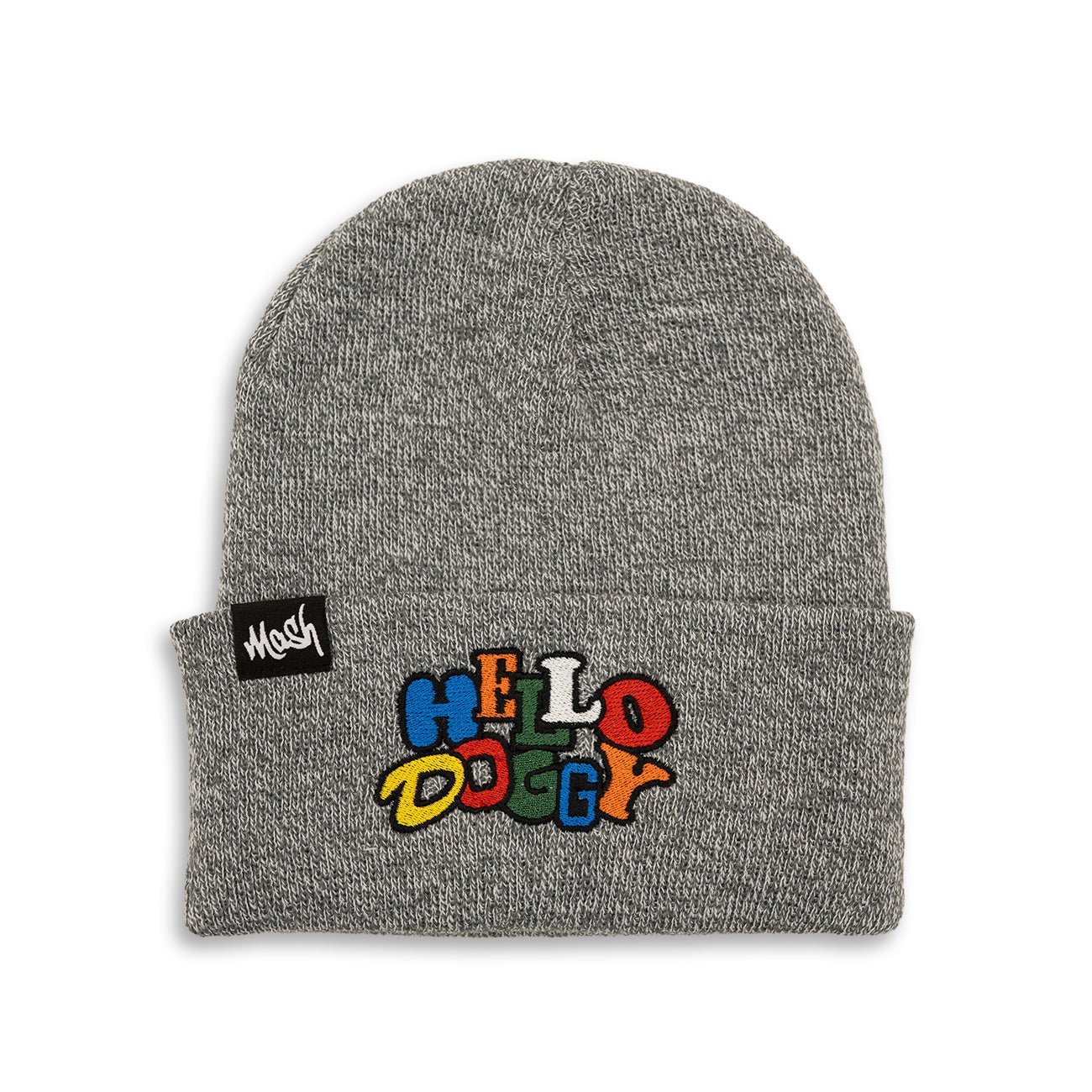 Hello Doggy Grey Beanie Hat - Kecks