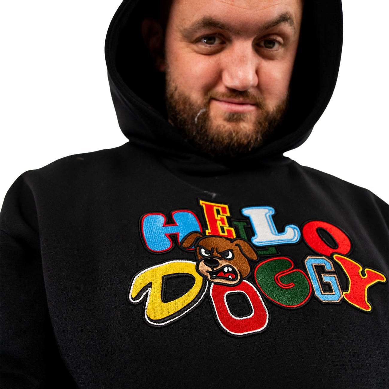 Hello Doggy Hoodie – Black - Kecks