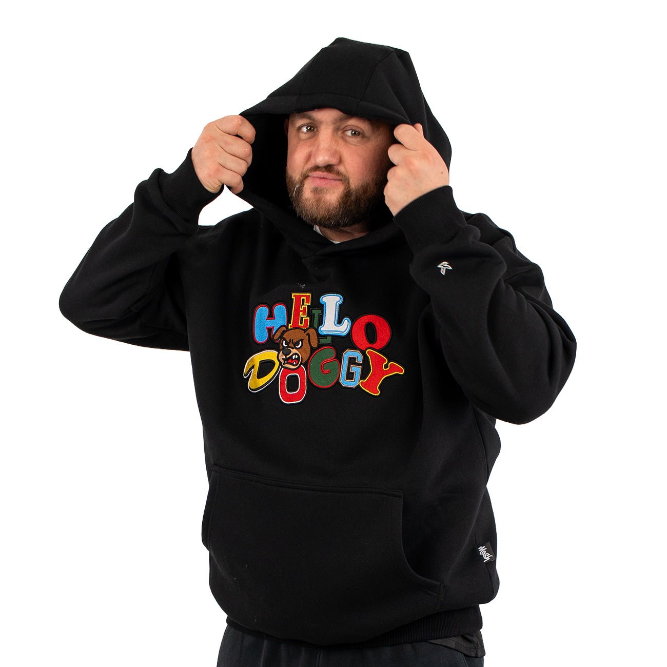 Hello Doggy Hoodie – Black - Kecks