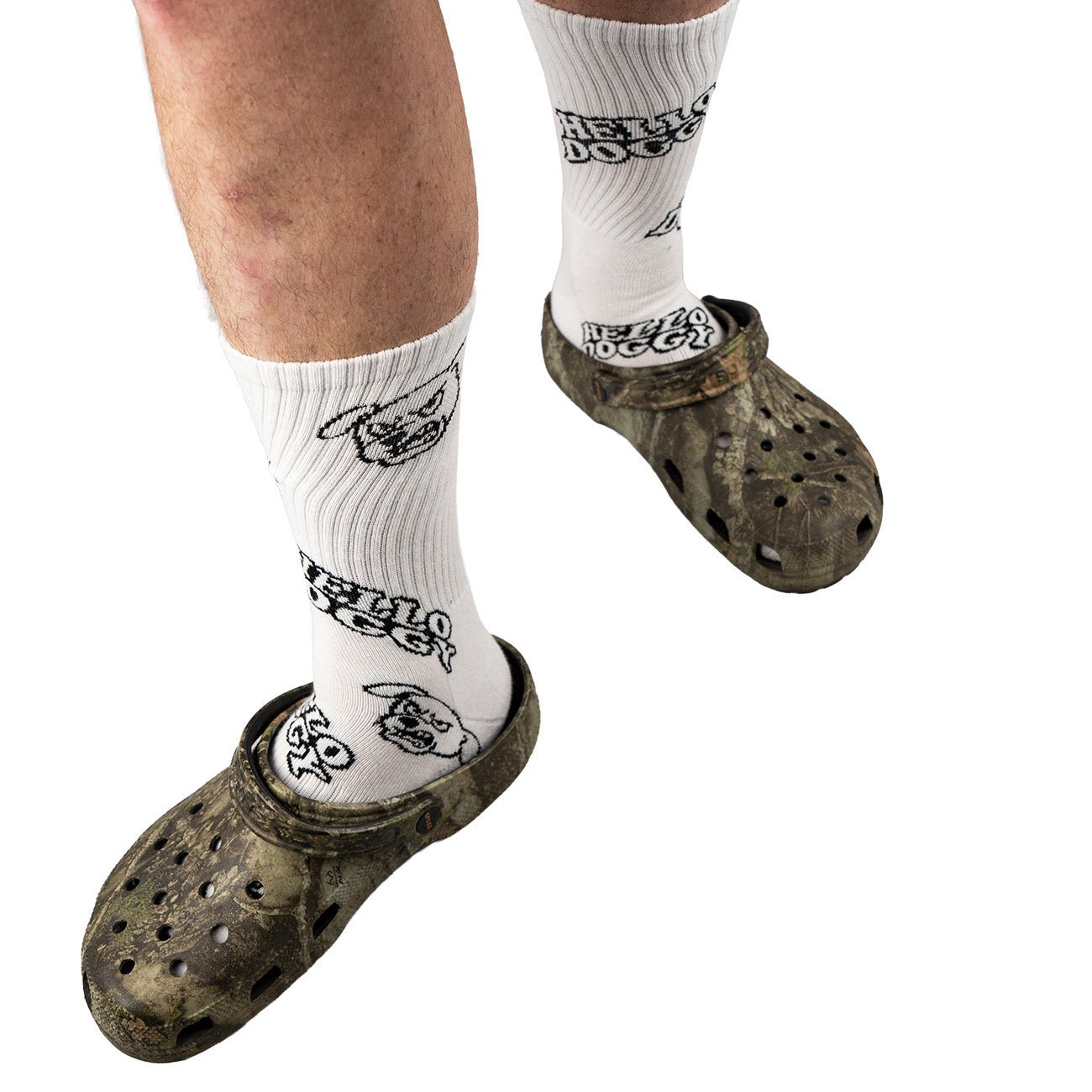 Hello Doggy Sock White - Kecks