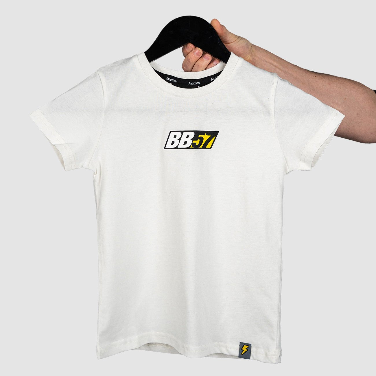 Kids 57 Box Logo T-Shirt - White - Kecks