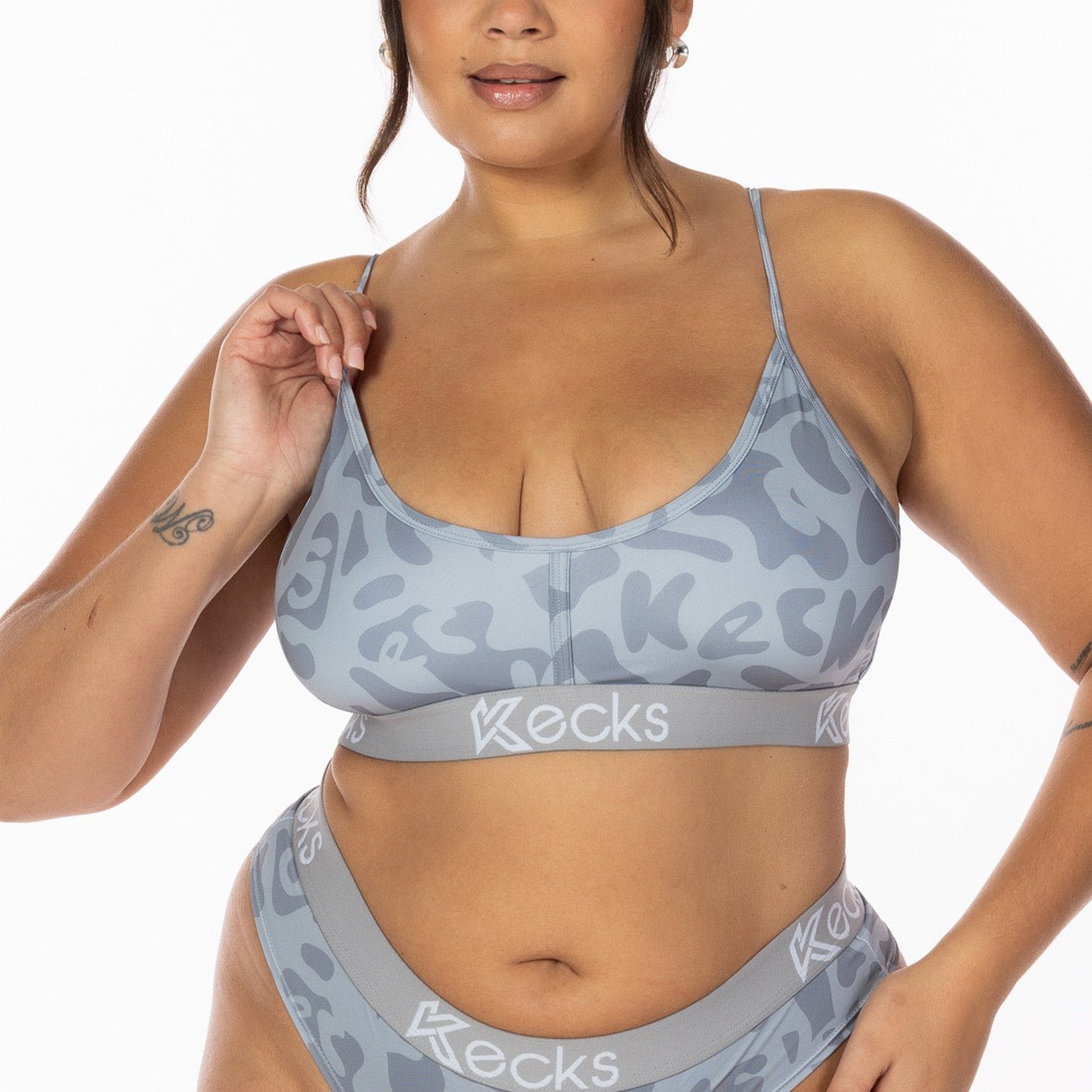 Liquid Grey Lounge Bralette - Kecks