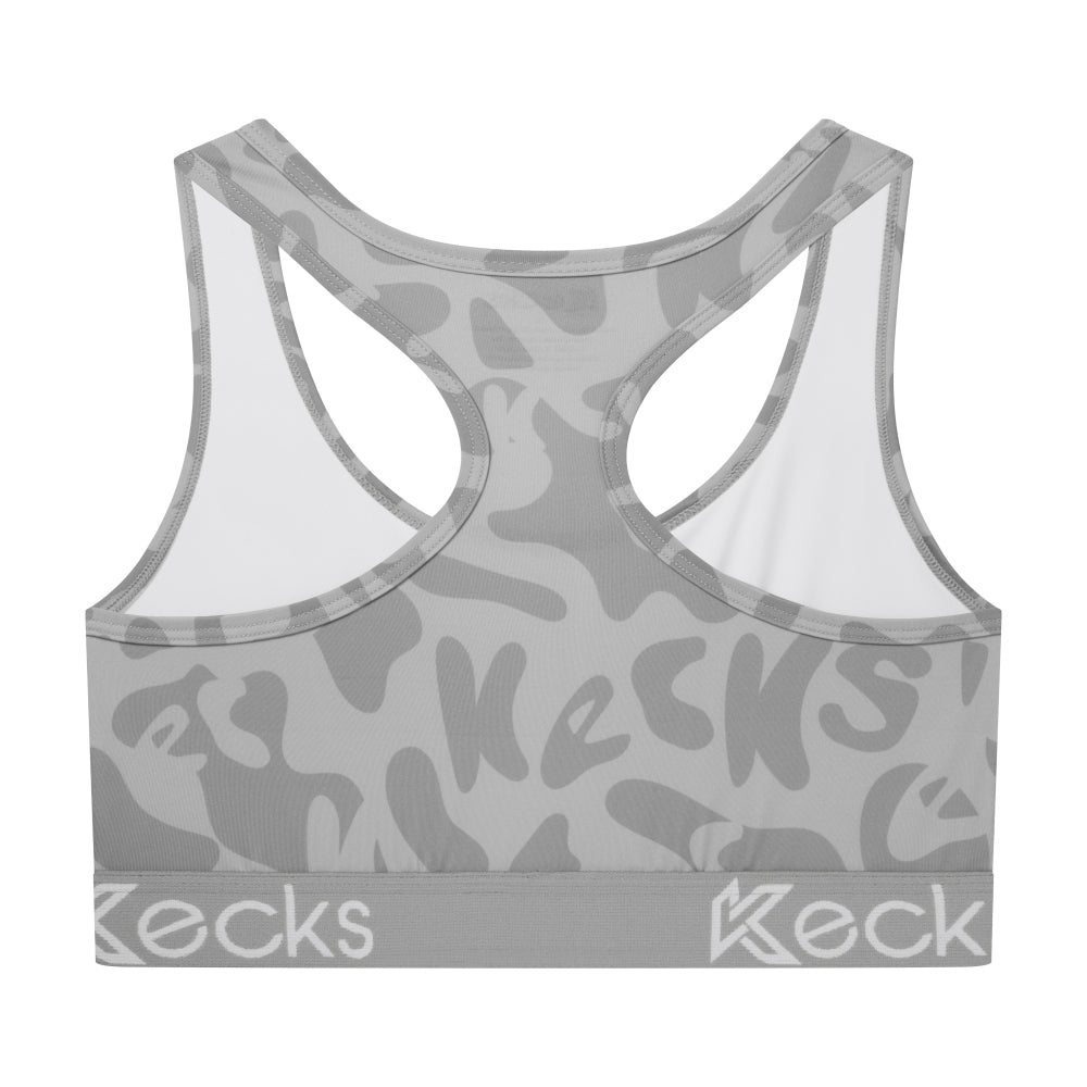 Liquid Grey Sports Bralette - Kecks