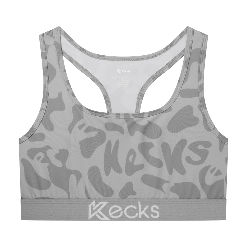 Liquid Grey Sports Bralette - Kecks
