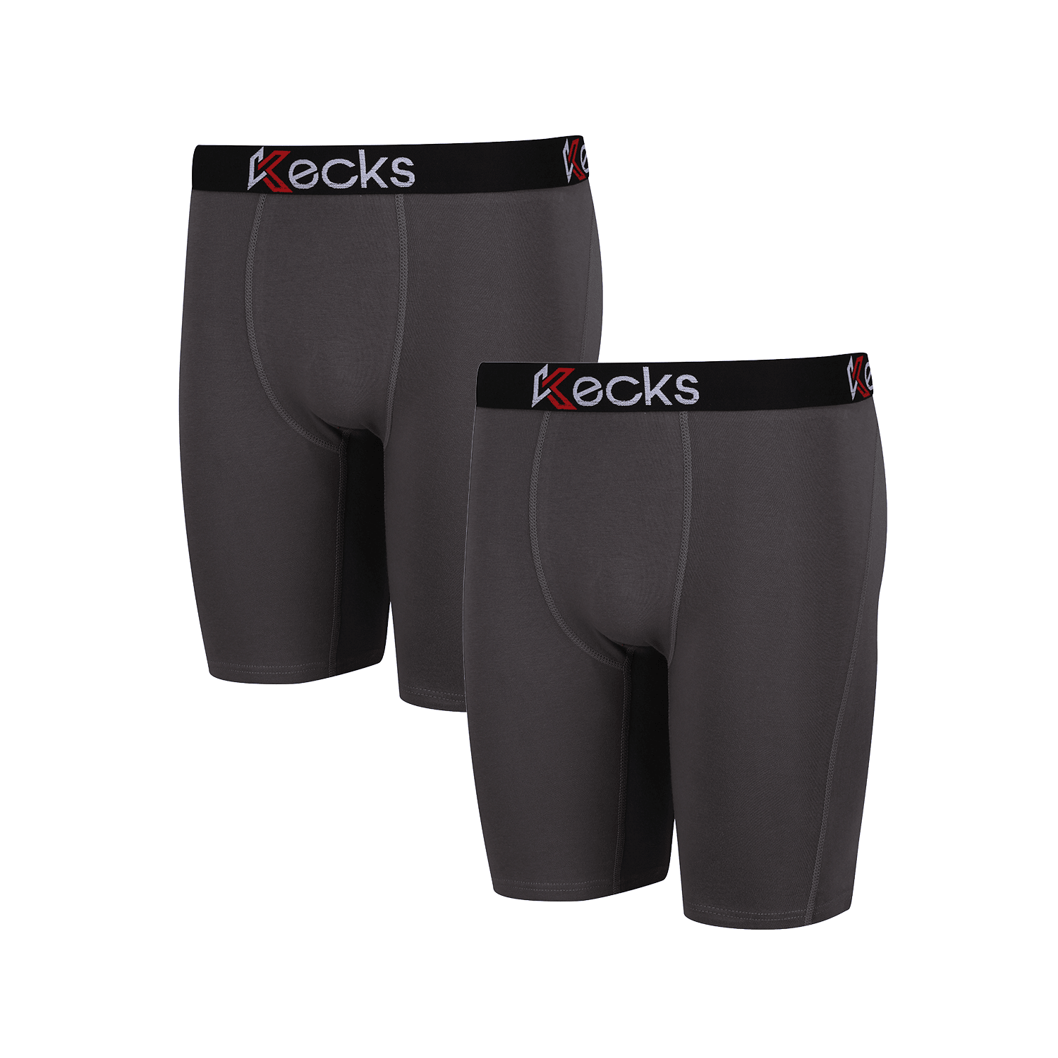 Mens Grey Multipack Boxer Shorts 2 Pack - Kecks