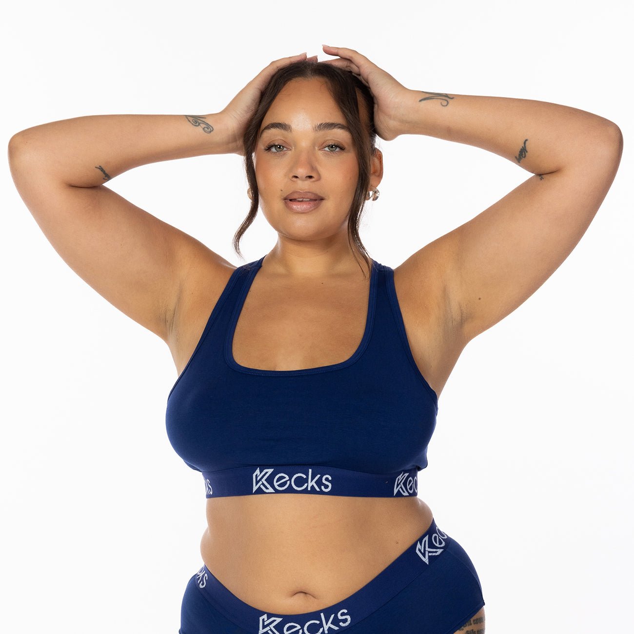 Navy Modal Sports Bralette - Kecks