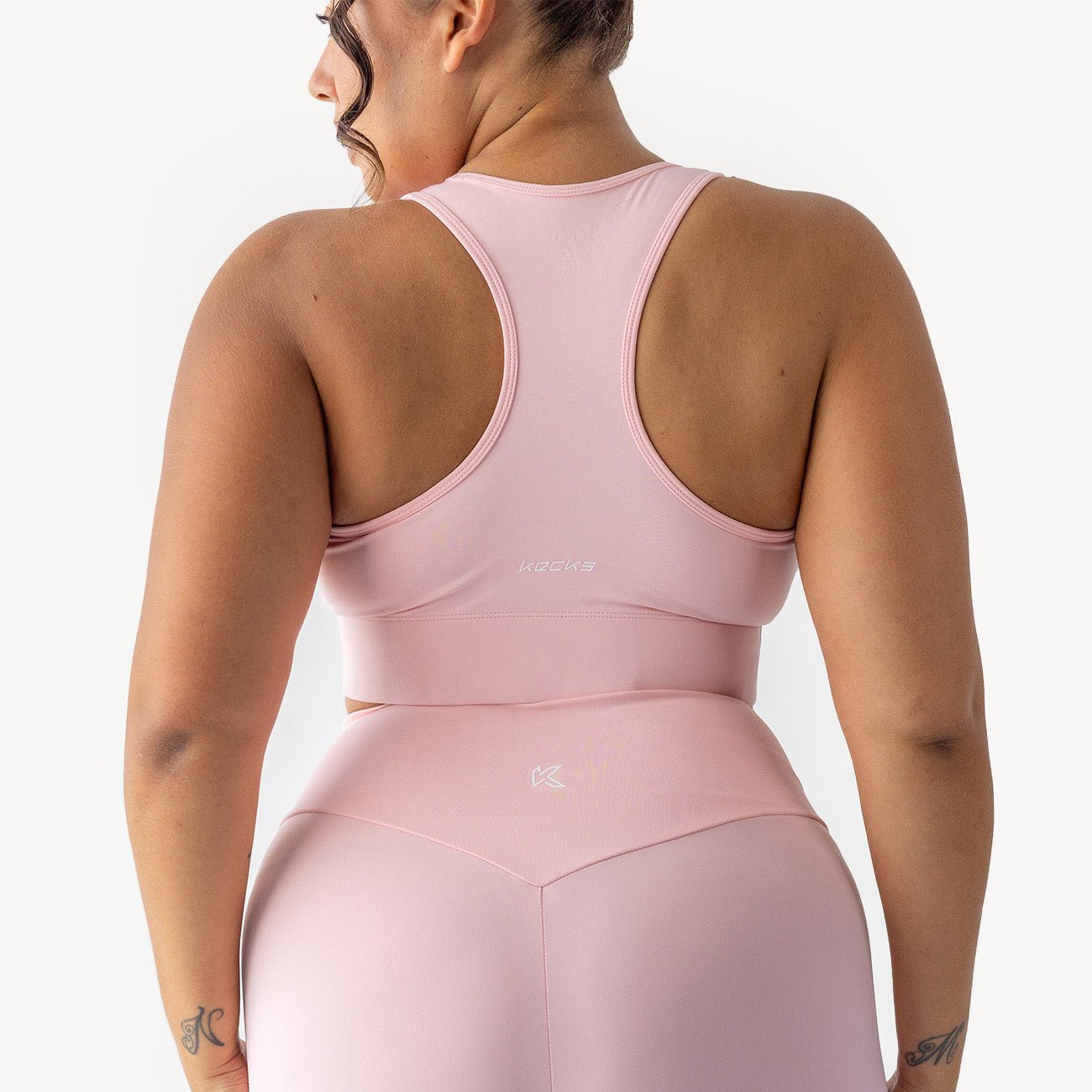 Pastel Pink Active Sports Bra - Kecks