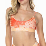 Peach Paisley Lounge Bralette - Kecks
