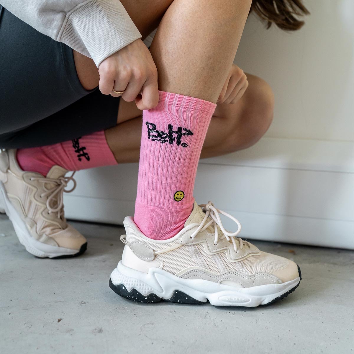 Pink Stuss Crew Sock - Kecks