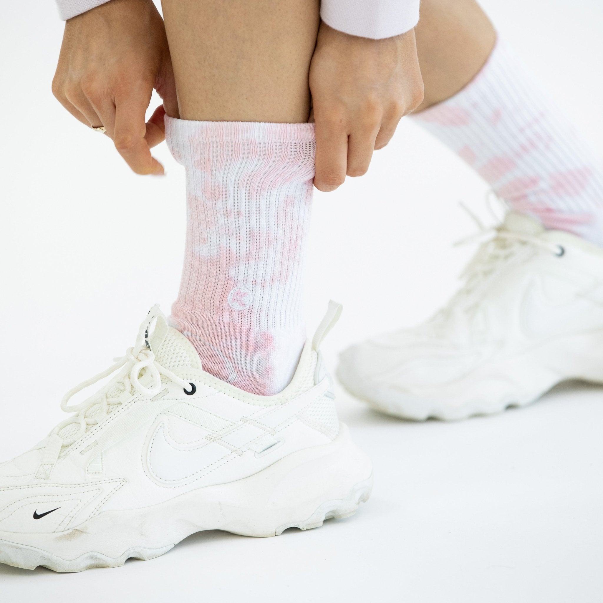 Pink Tie Dye Crew Sock - Kecks